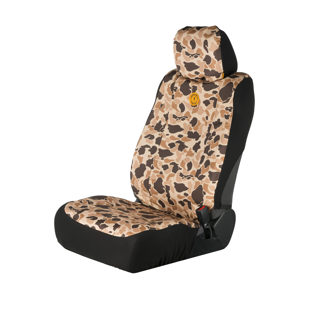 Browning Universal Low Back And Bench Seat Covers, Water And Dirt Resistant Car, Truck, And Suv Seat Covers, Arms Co. (Tan Duck 