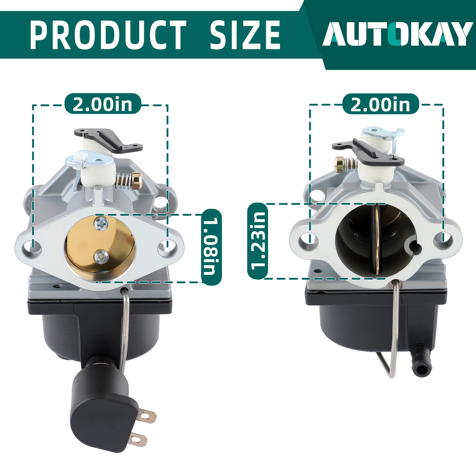 AUTOKAY Carburetor Carb for Tecumseh 640330A 640330 OHV Series w/Fuel Solenoid Engines