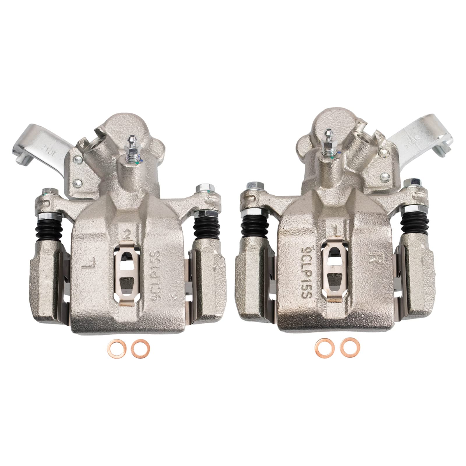 Trq Rear Brake Caliper Set Compatible With 2007-2013 Suzuki Sx4