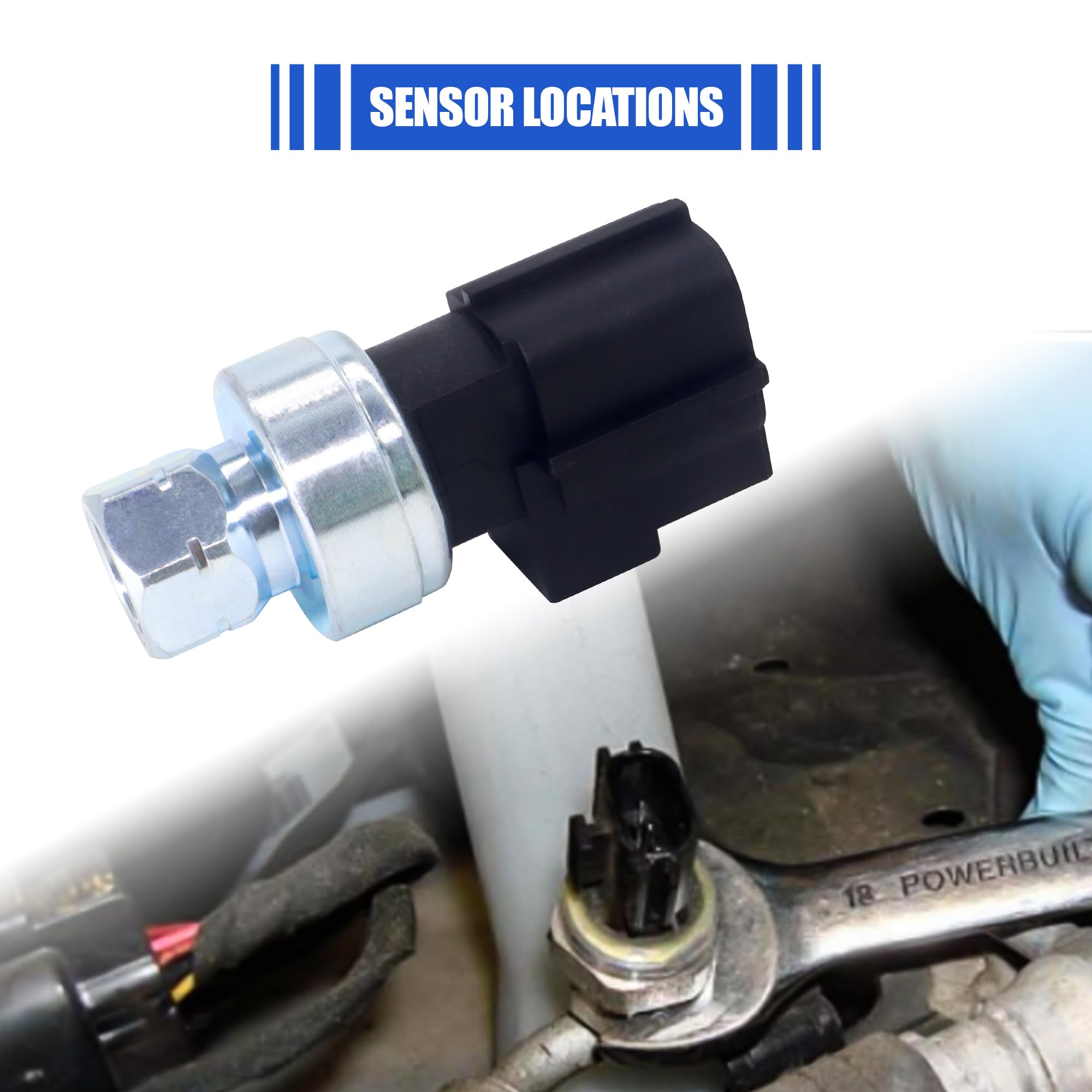 Hisport A/C Pressure Sensor Switch - Compatible With 2002-2008 Dodge 2002-2004 Jeep Replaces 5073617Aa 5072138Aa 5072384Aa