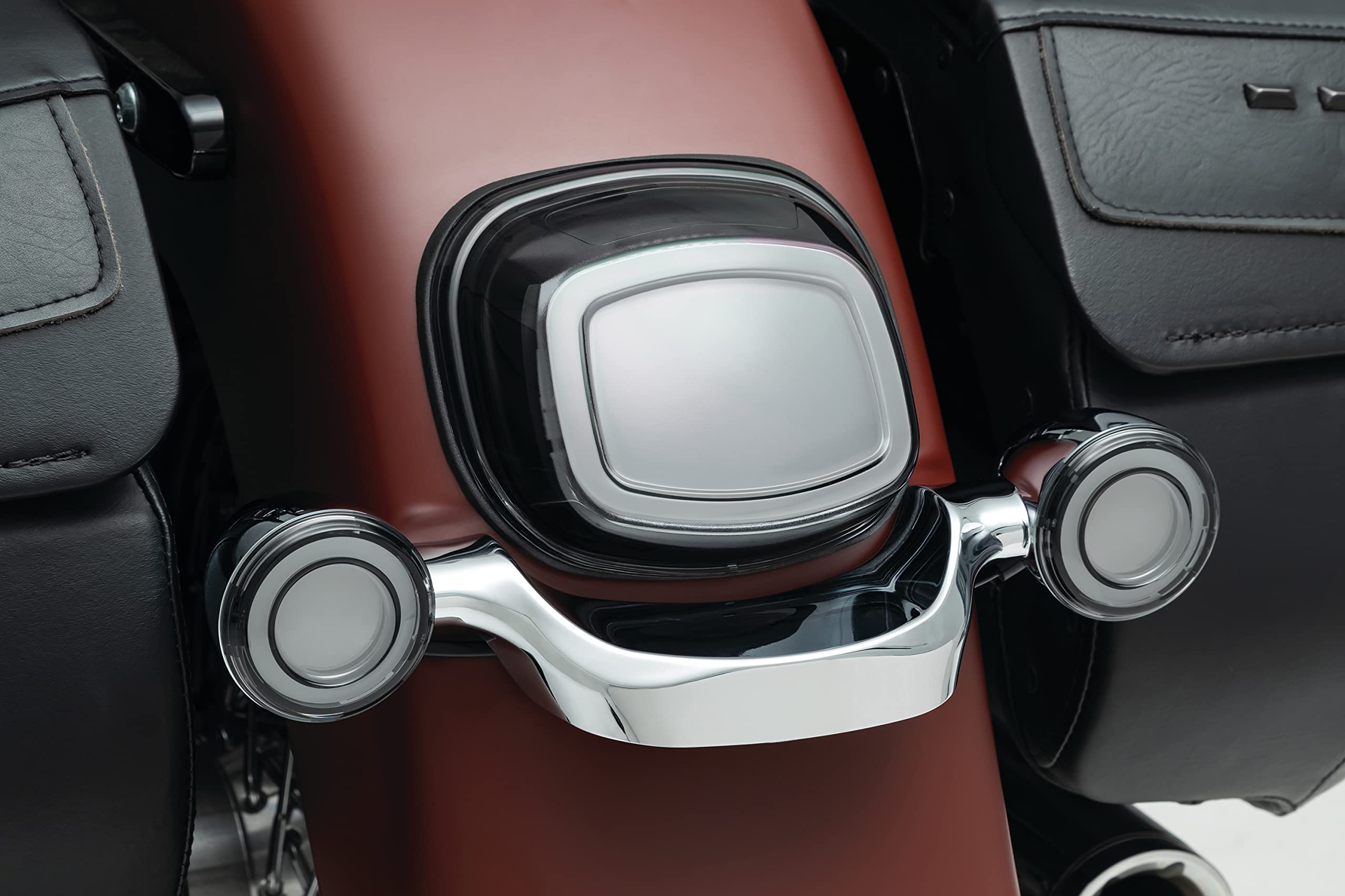 Kuryakyn 2913 Motorcycle Lighting Accessory: Tracer Led Taillight Without License Plate Illumination, Smoke