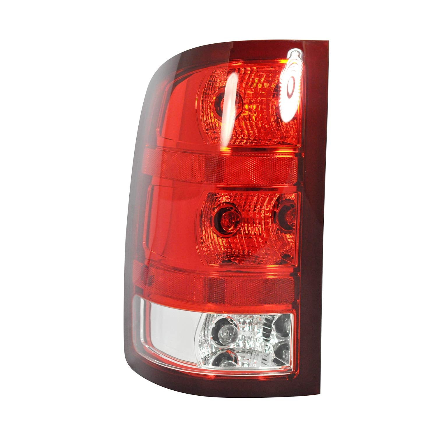 Dependable Direct Passenger Side (RH) Tail Light Assembly For 2007-2013 GMC Sierra 1500 (SL, SLE, SLT, WT) - 2007-2010 GMC Sierra 2500 HD - GM2801208 - Includes Bulb