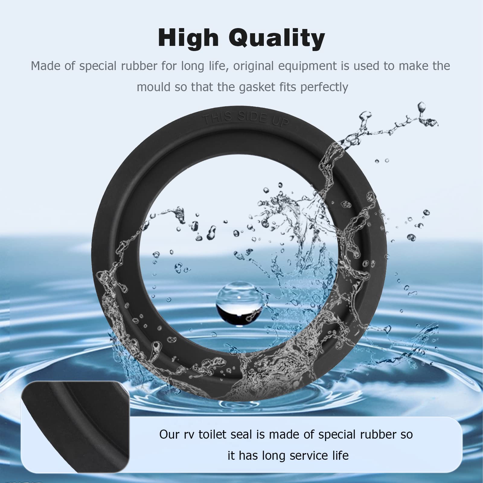 Tecreddy Rv Toilet Seal Replacement For Dometic 300 310 320 Toilet Seal Gasket Kit - Replace Part #385311658