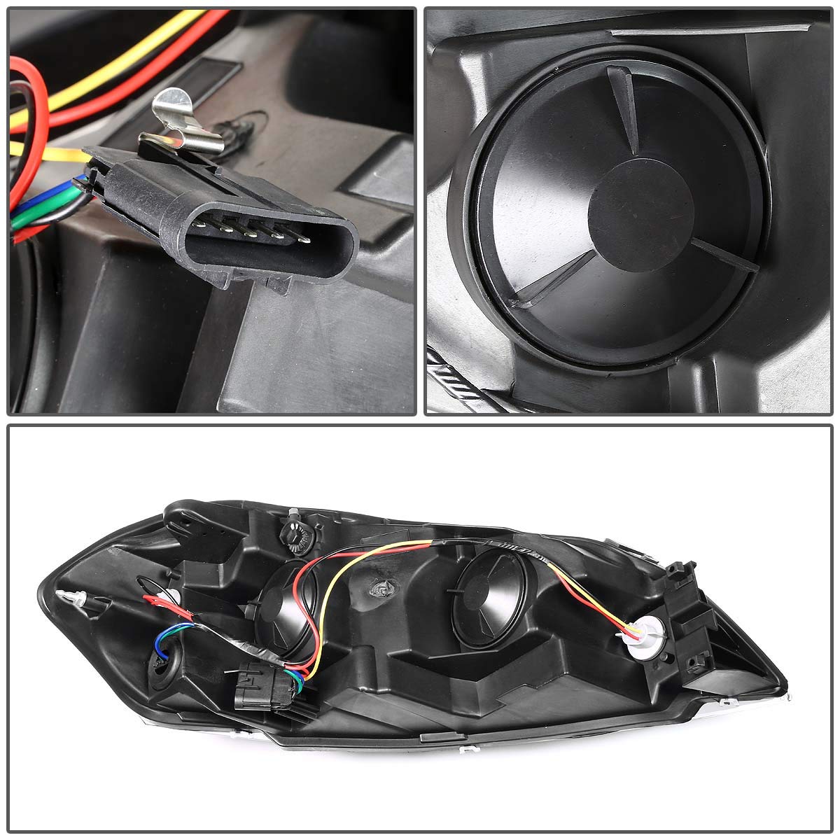 Dna Motoring Hl-Oh-Ci06-Sm-Am Smoke Lens Amber Headlights Compatible With 06-13 Impala