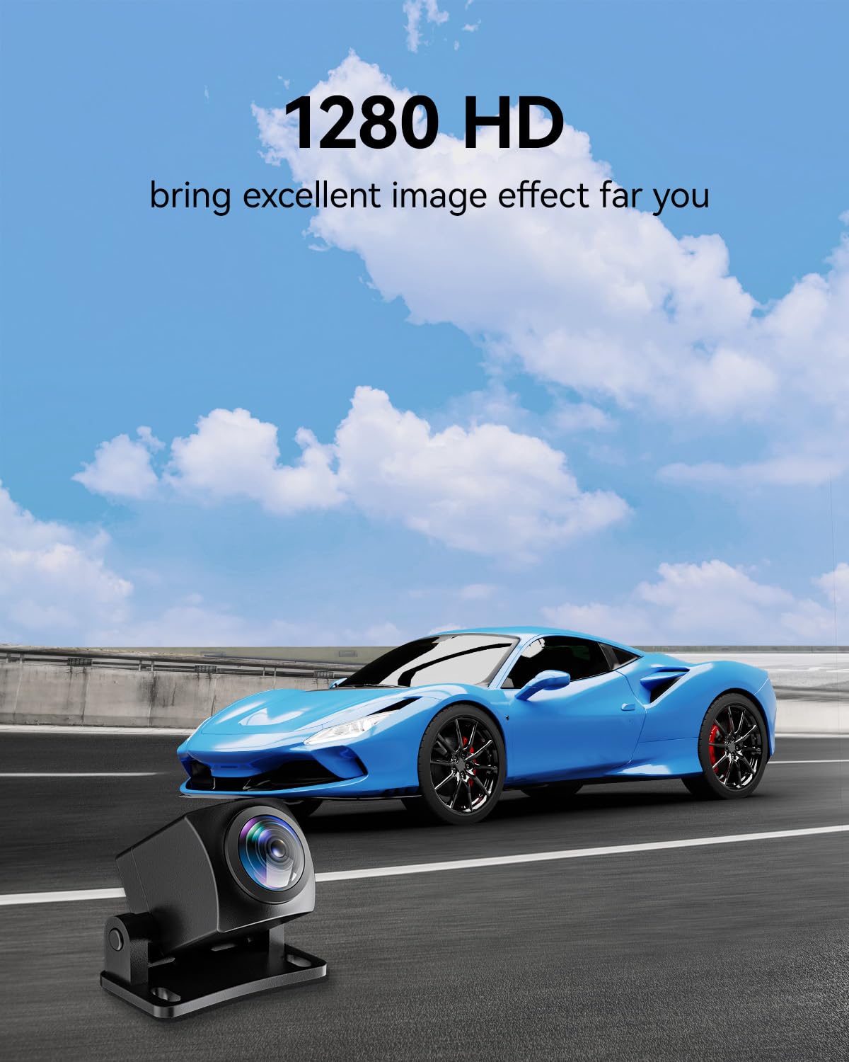 REDTIGER 1080P Waterproof Rear Camera for Dash Cam - Original RearCamera-US
