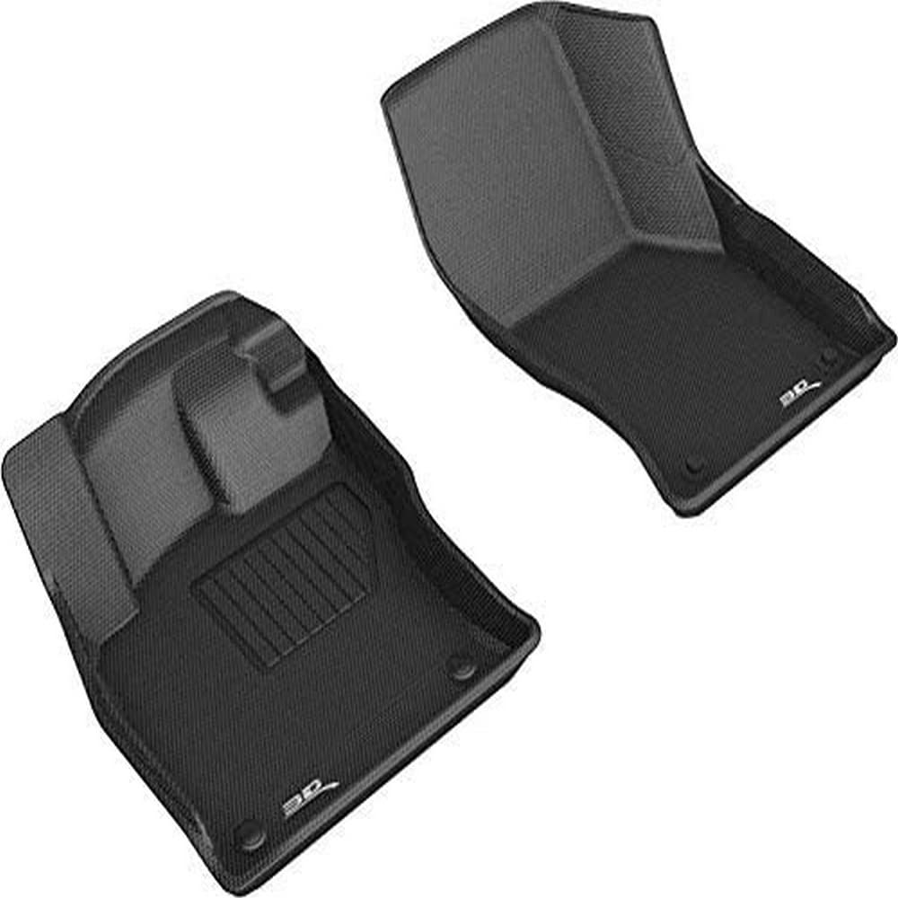 3D Maxpider Custom Fit Kagu Floor Mat (Black) Compatible With Volkswagen Jetta 2019-2025 - Front Row