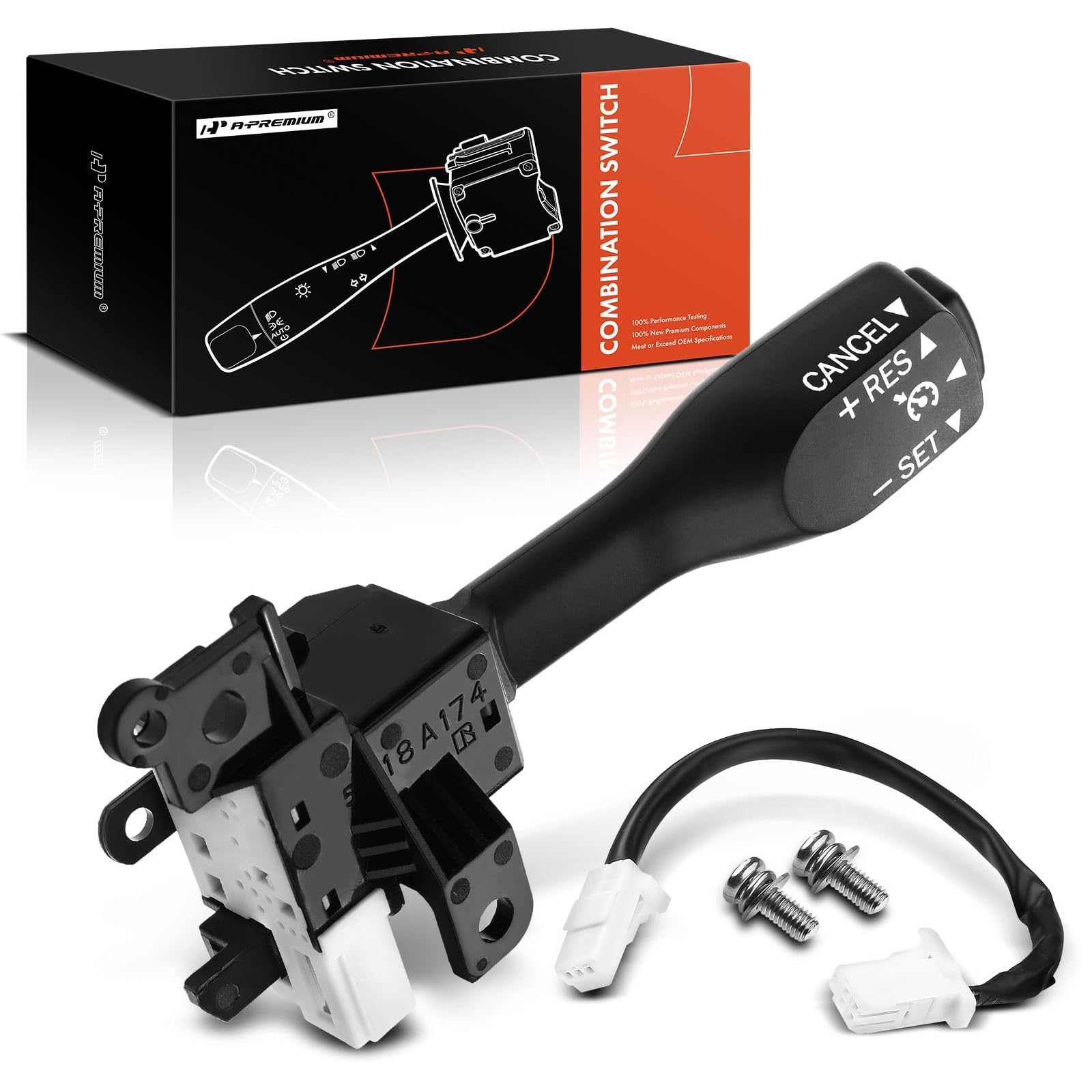 A-Premium Cruise Control Switch Assembly Compatible With Toyota & Lexus - 2001-2023 - Tacoma 4Runner Tundra Rav4 Sienna Avalon C