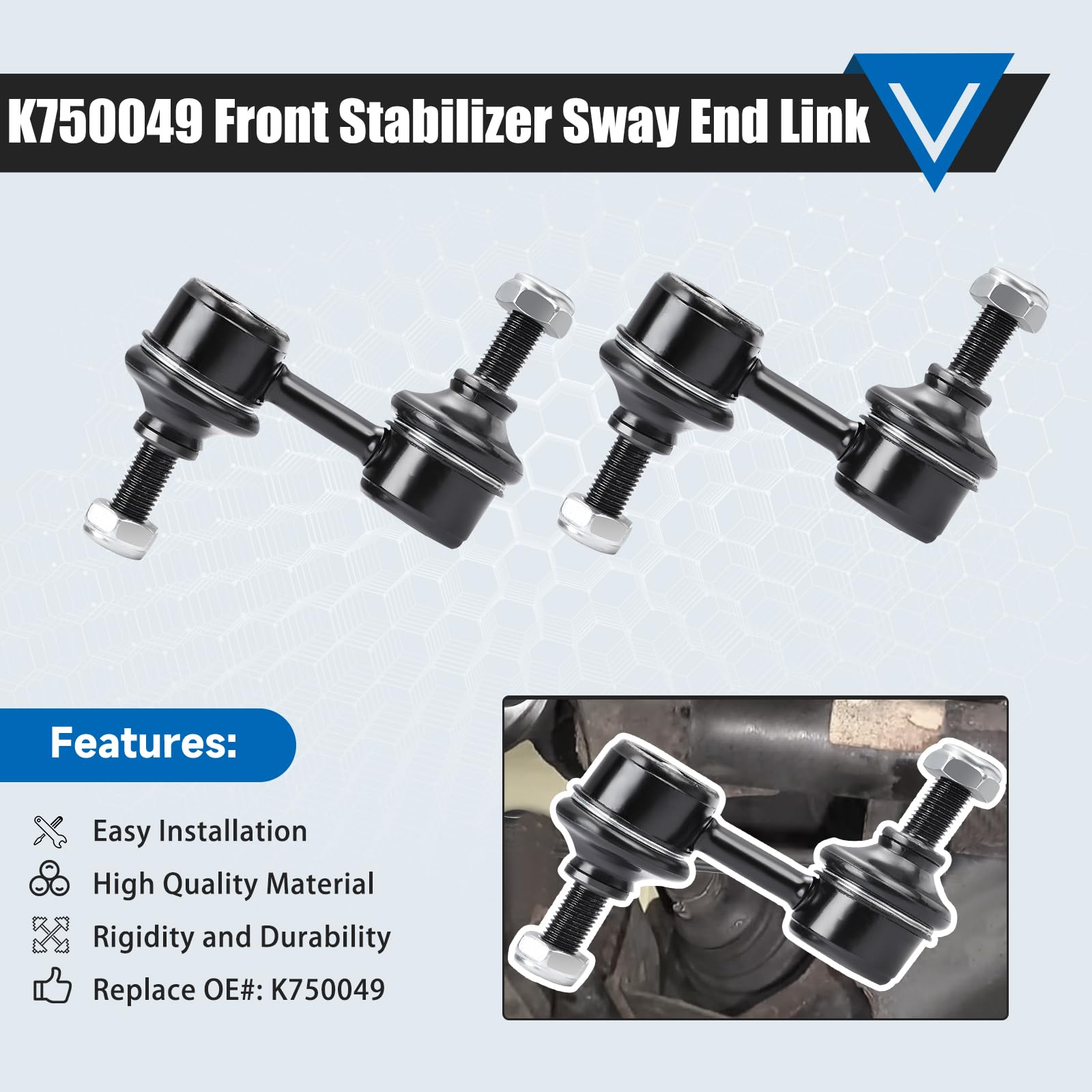 K750049 Sway Bar Links - Front Stabilizer Bar End Links Compatible With 2003-2013 Subaru Forester 2002-2016 Impreza 2005-2009 Le