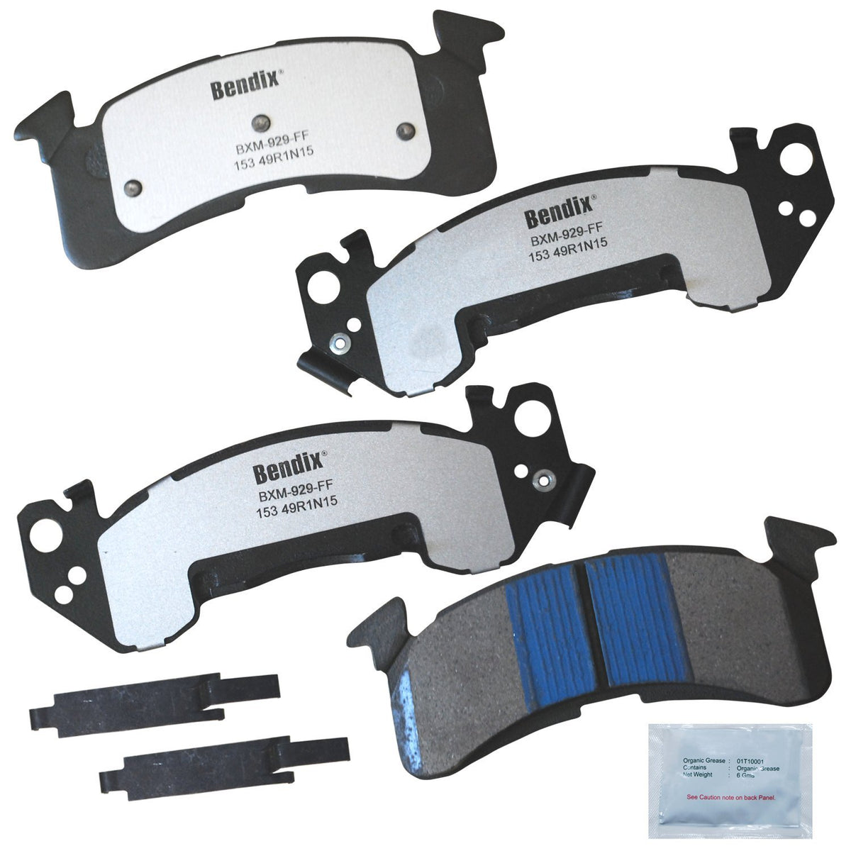 Bendix Fleet Metlok Mkd153Fm Front Brake Pads For C20,Suburban,C30,C35,G30,K20,P20,P30,R20,R30,R3500,V20,Gmc C2500,G3500,K2500,P