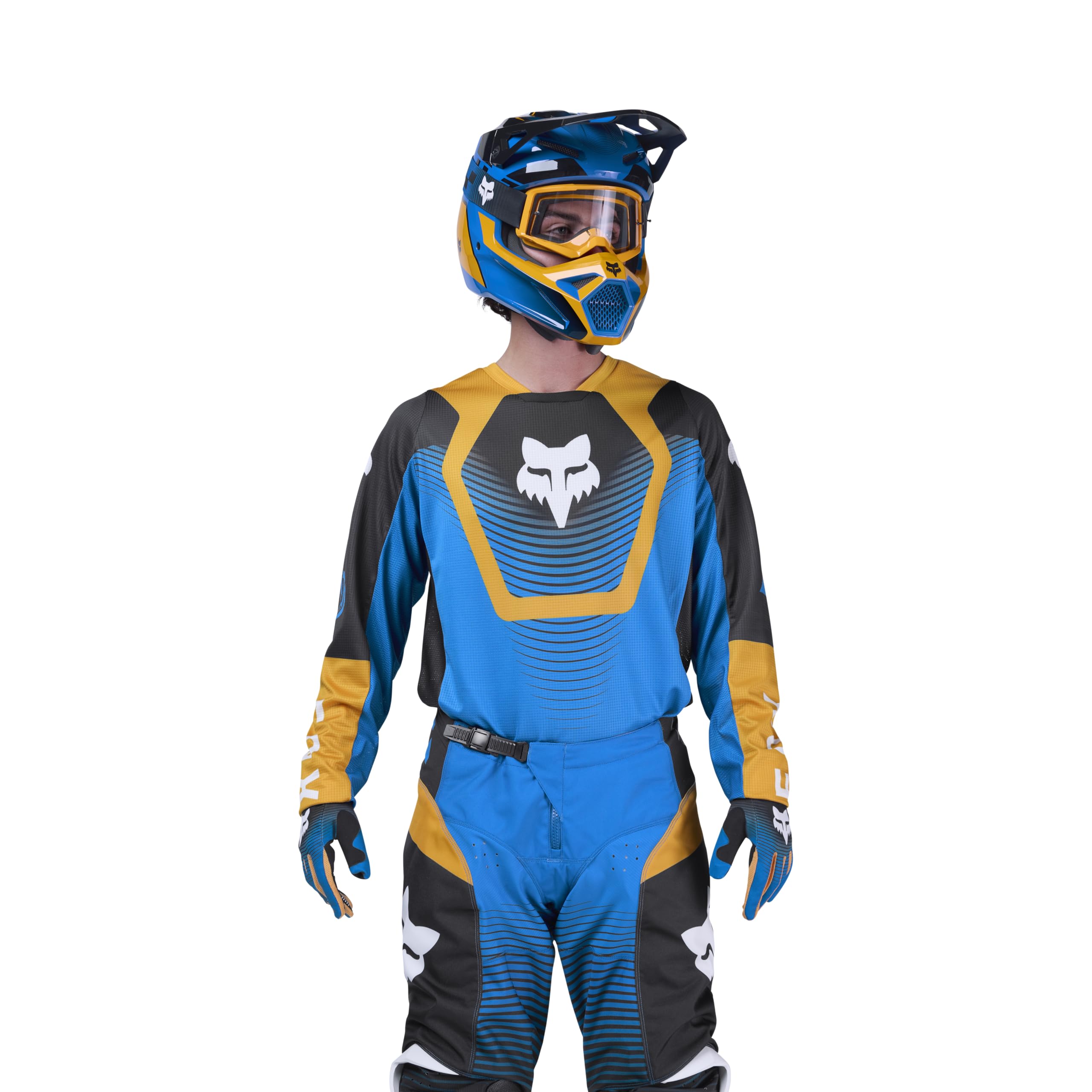 Fox Racing Mens 180 Collect Motocross Dirt Bike Jersey, Blue, Large
