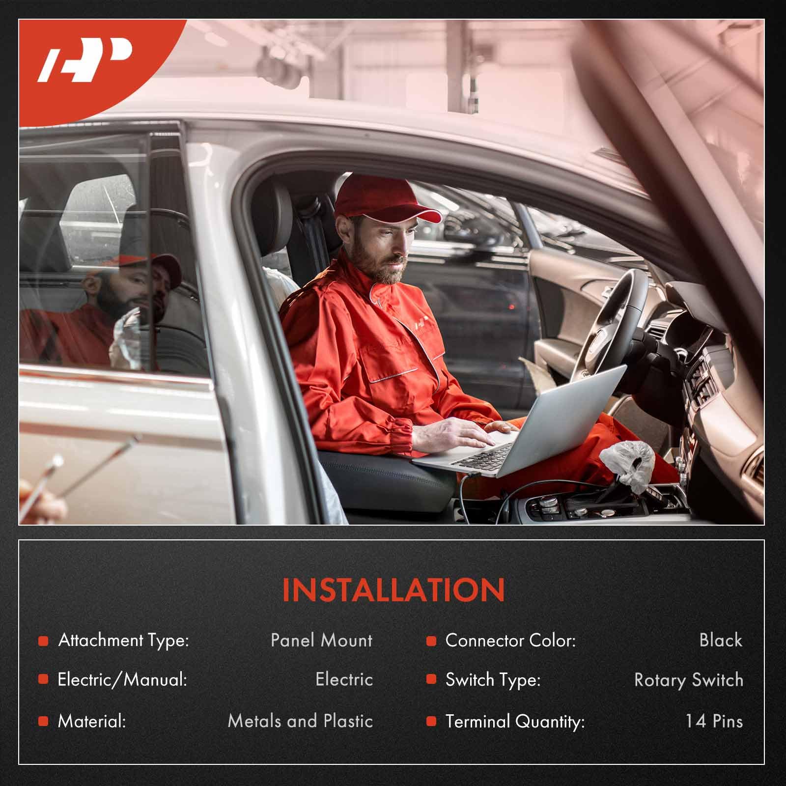 A-Premium Headlight Switch Headlamp Dimmer Switch White LED Light Compatible with 2003-2007 Chevy Silverado Tahoe Suburban & GMC Sierra Yukon & Cadillac Escalade