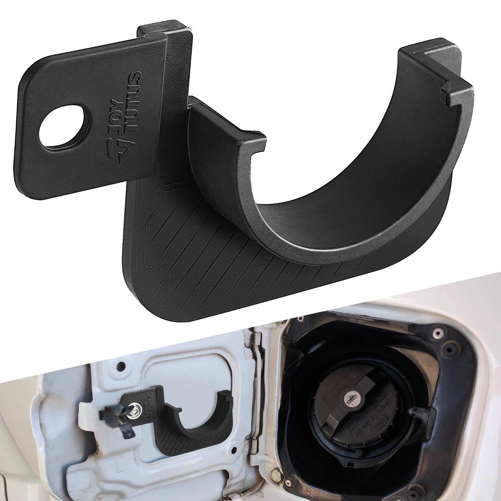 JOYTUTUS Gas Cap Holder Compatible with 2005-2015 Tacoma 2nd Gen Fuel Cap Holder Tacoma Accessories, Only Fits Long Bed