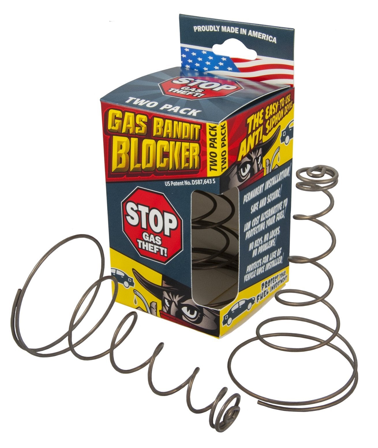 Stanco GBB-01 Gas Bandit Blocker - Fuel Anti-Siphon Device 2-Pack