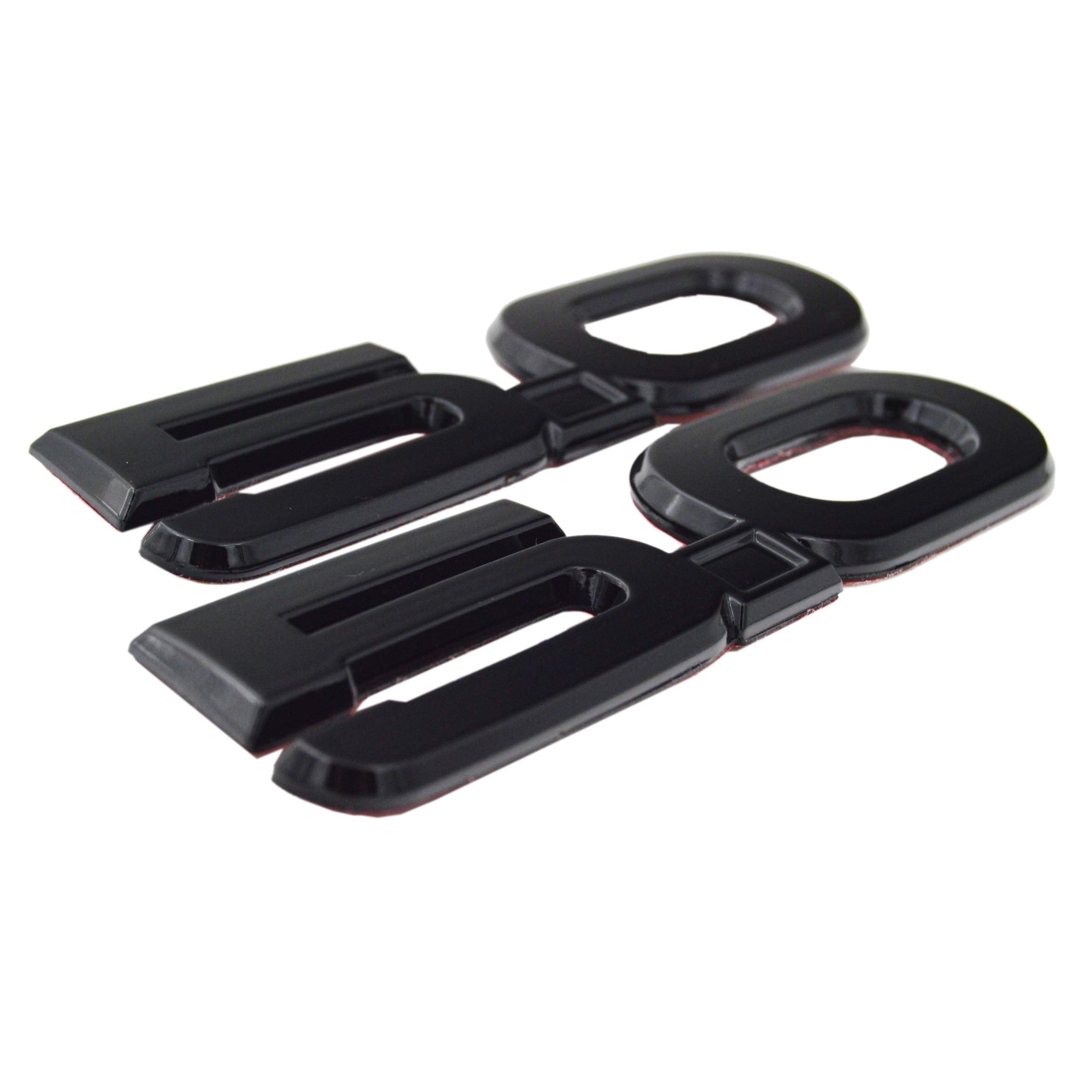 Zorratin 2015-2022(Latest) All Gloss Black Door Fender Side 5.0 Emblem For Mustang Gt F150