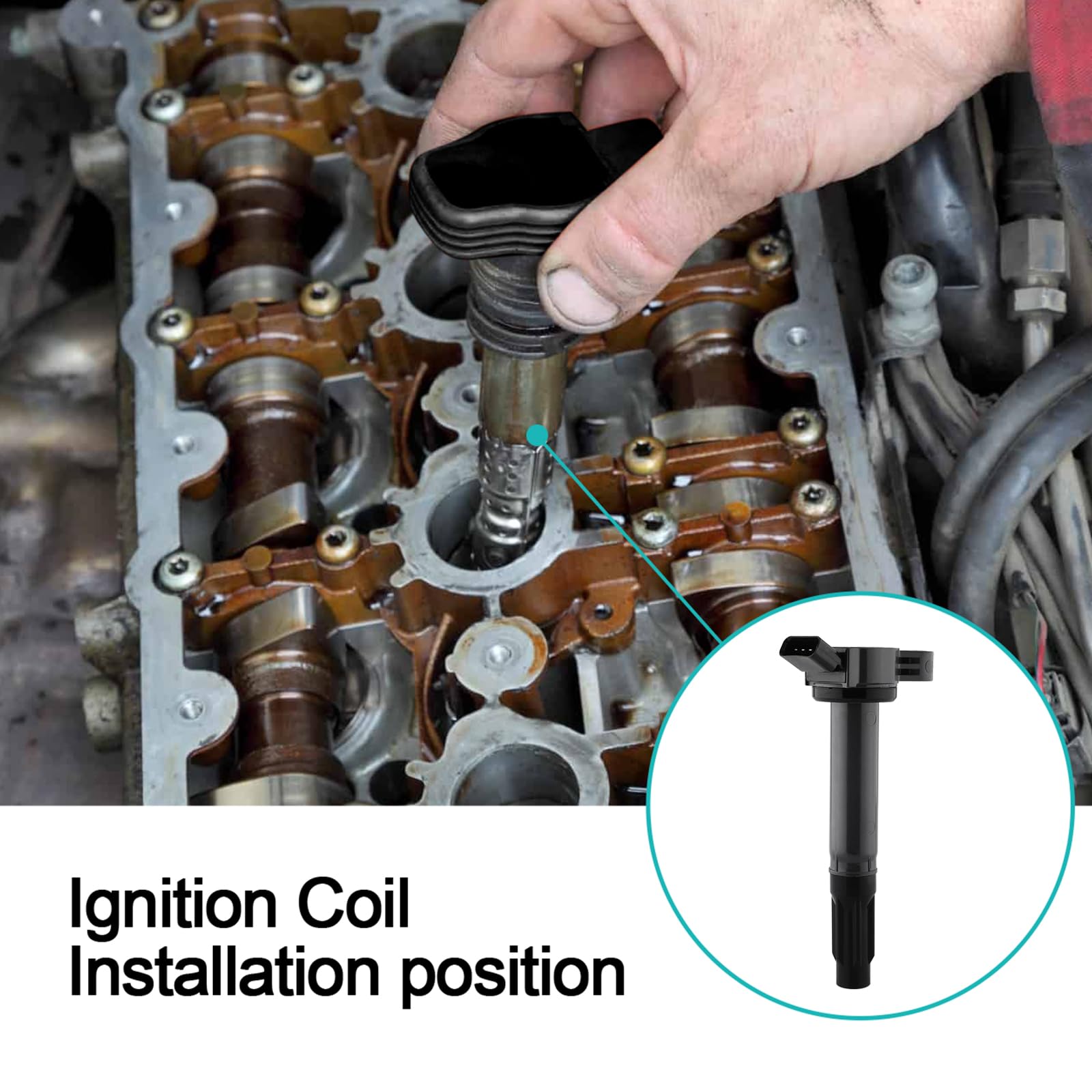 6Pcs Uf487 Ignition Coil Pack 2.5L 2.7L 3.5L For Toyota Avalon Camry Highlander Rav4 Sienna Venza,Lexus Es300H Es350 Is350 Nx300