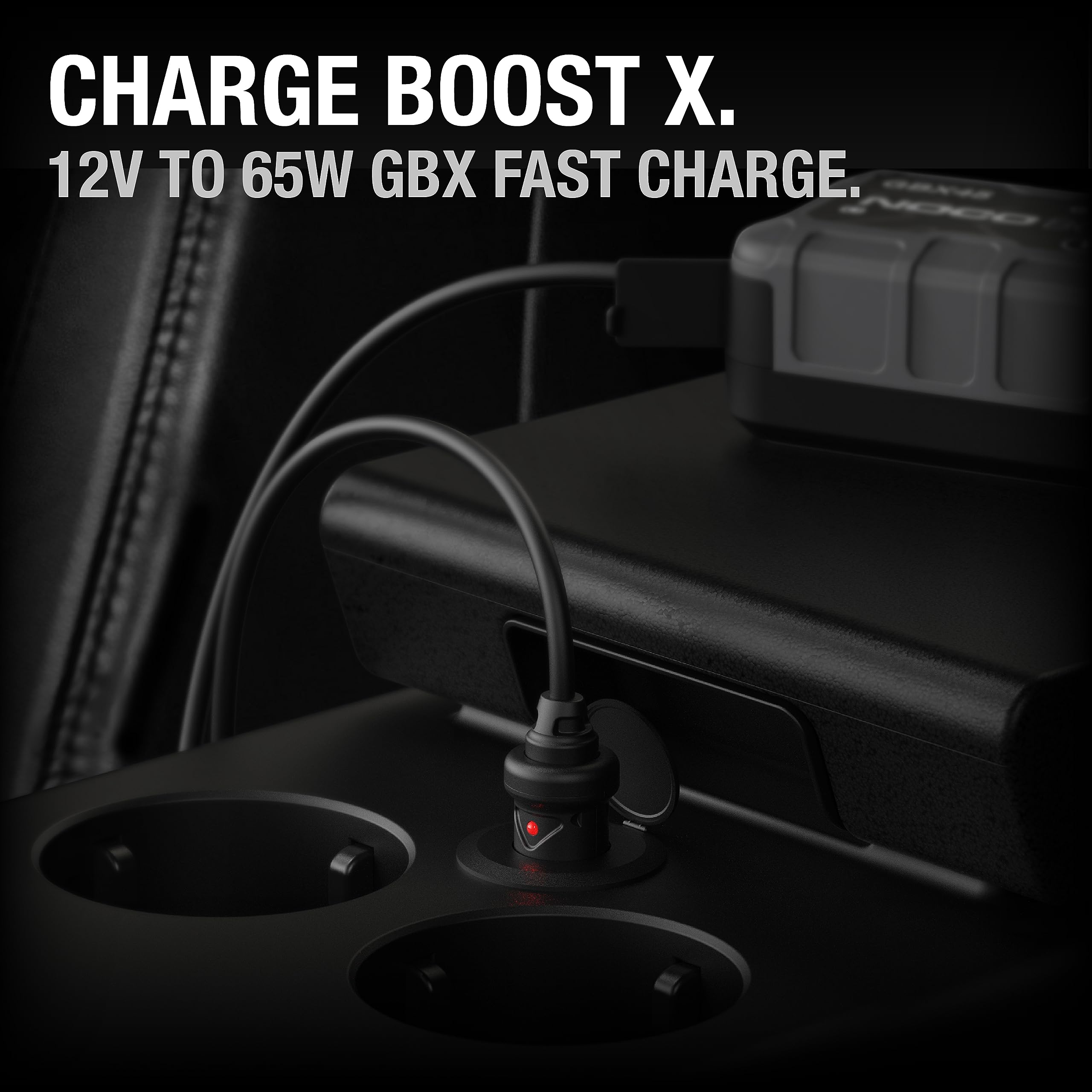 Noco Gbc011 Boost X 65W 12V Car Charger For Gbx45, Gbx55, Gbx75 And Gbx155 Ultrasafe Lithium Jump Starters