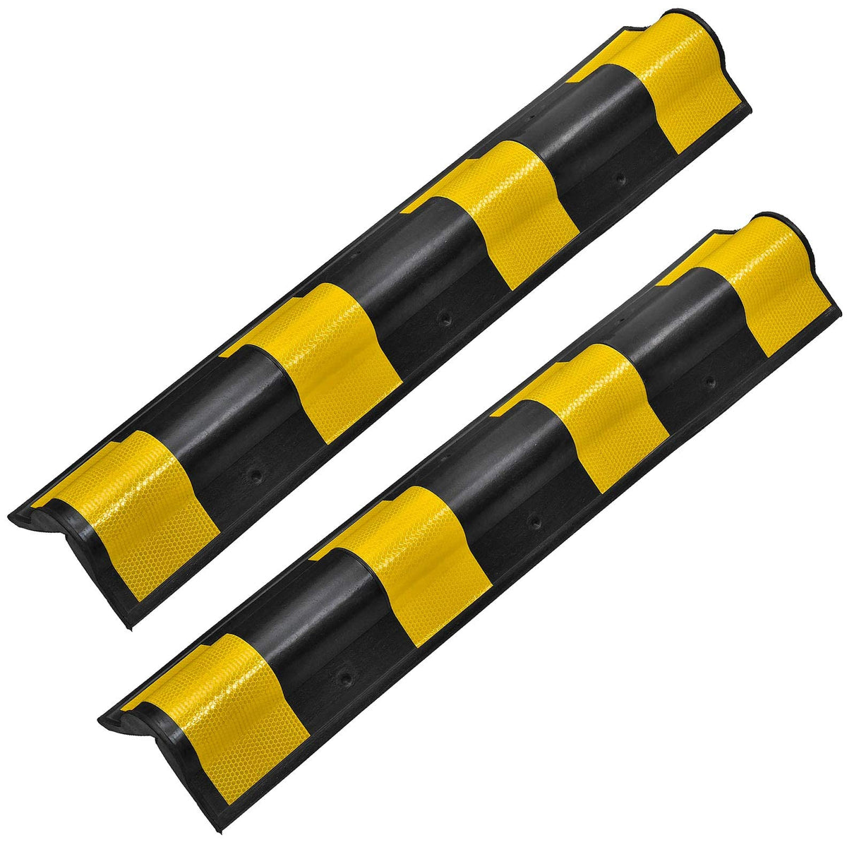 Pair Of Rubber Corner Guards 31'' For Parking Columns And Garage Walls Round Edge