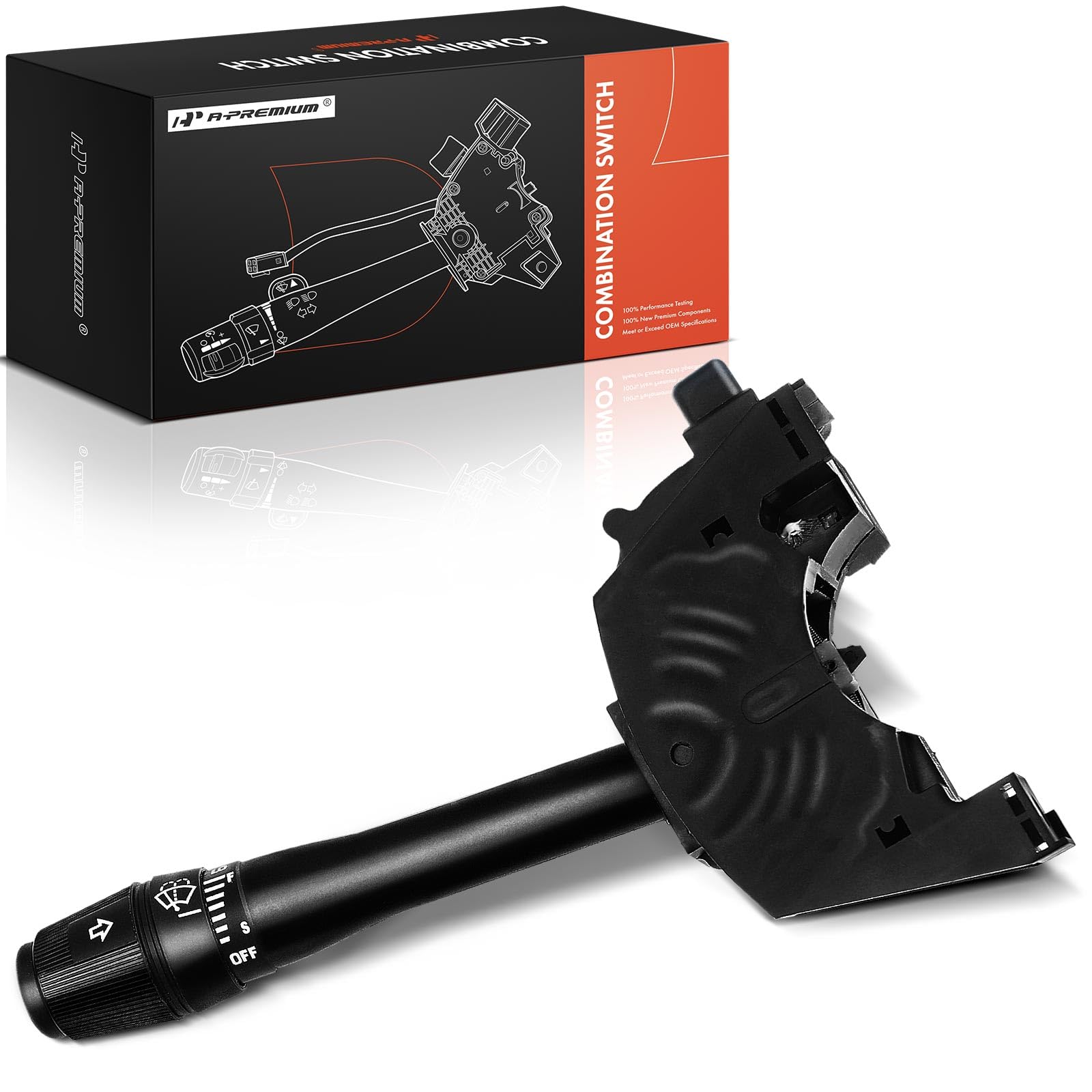 A-Premium Multifunction Switch Windshield Wiper Washer Control & Hazard Warning Flashers, Compatible with Ford Mustang 1999 2000 2001 2002 2003 2004