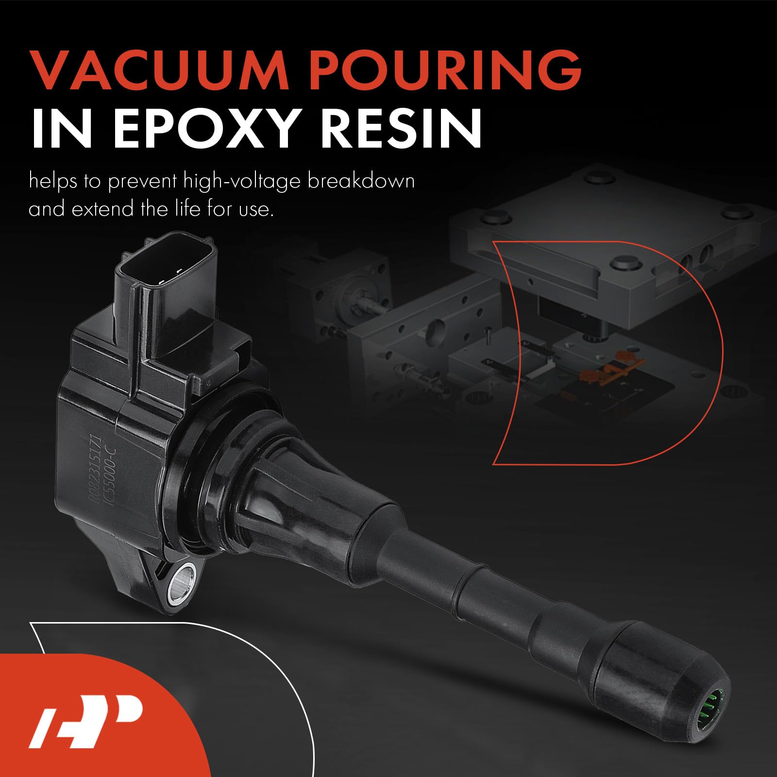 A-Premium Ignition Coil Compatible with Nissan & Infiniti Vehicles - 2.5L 3.5L - Altima 2007-2018, Pathfinder 2013-2019, Maxima