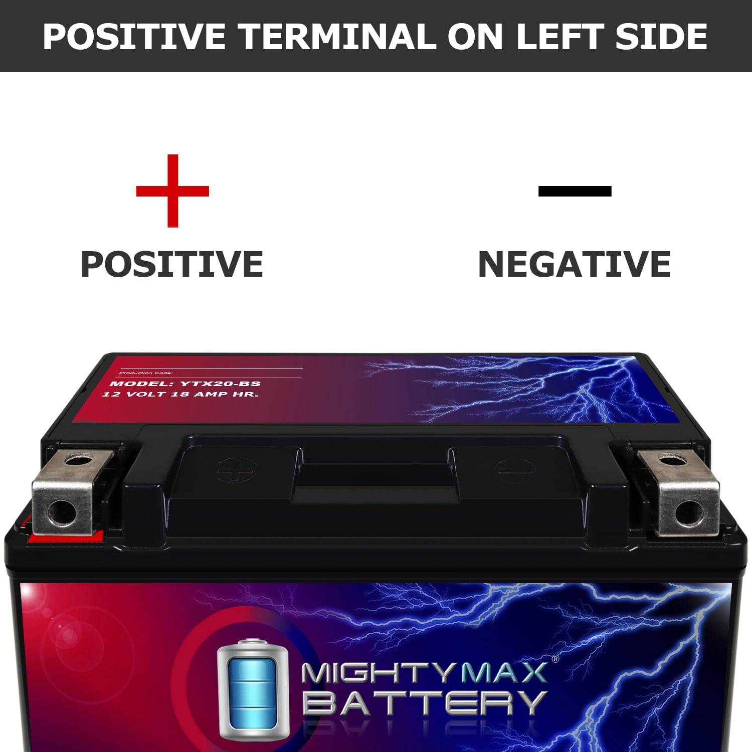 Mighty Max Battery 12V 18Ah Battery for Harley-Davidson 1200 XL, XLH Sportster 1987-1996