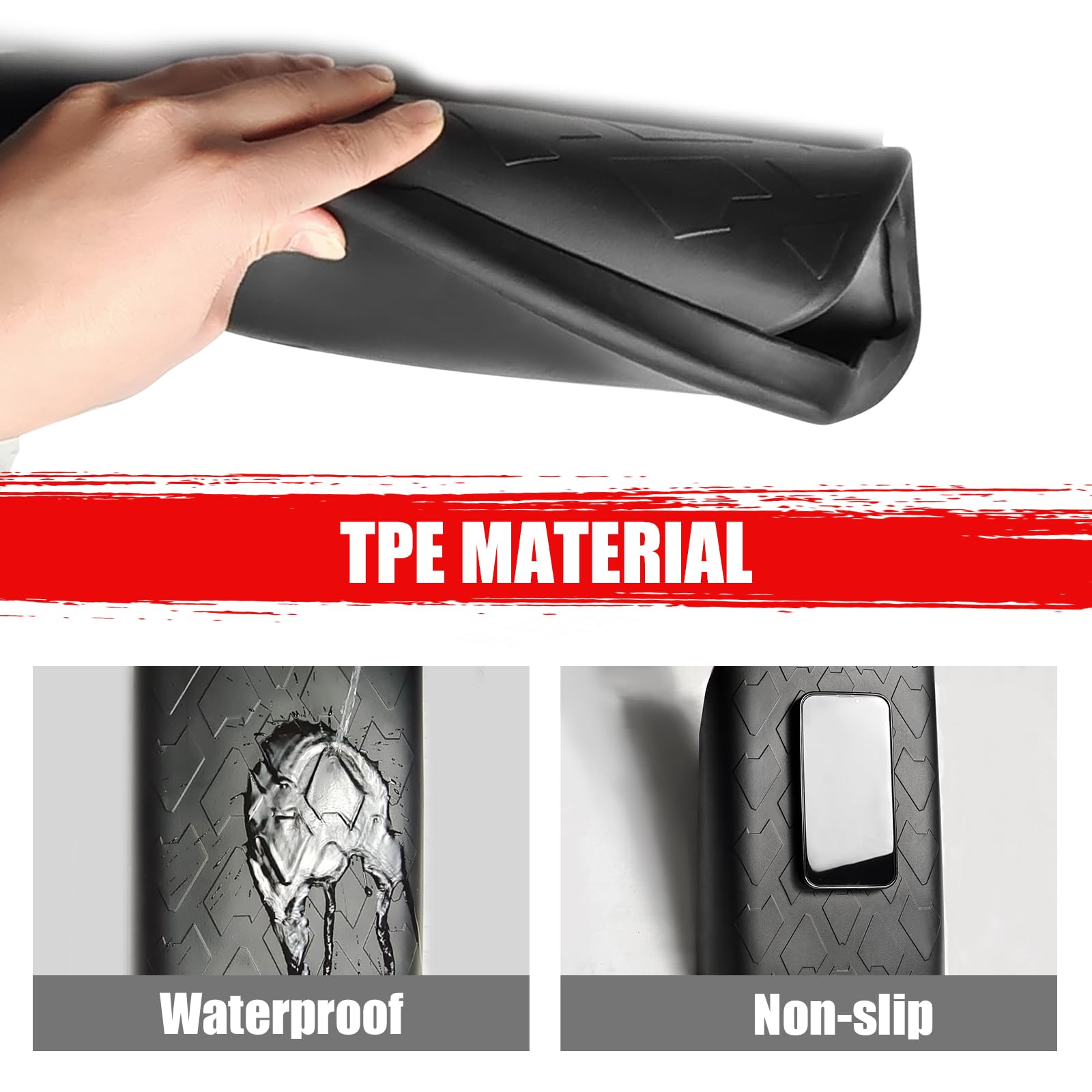 Mabett Center Console Armrest Cover For Ford Bronco Accessories 2021 2022 2023 2024 2025 2/4-Door Prevent Pets Scratches Pad Int