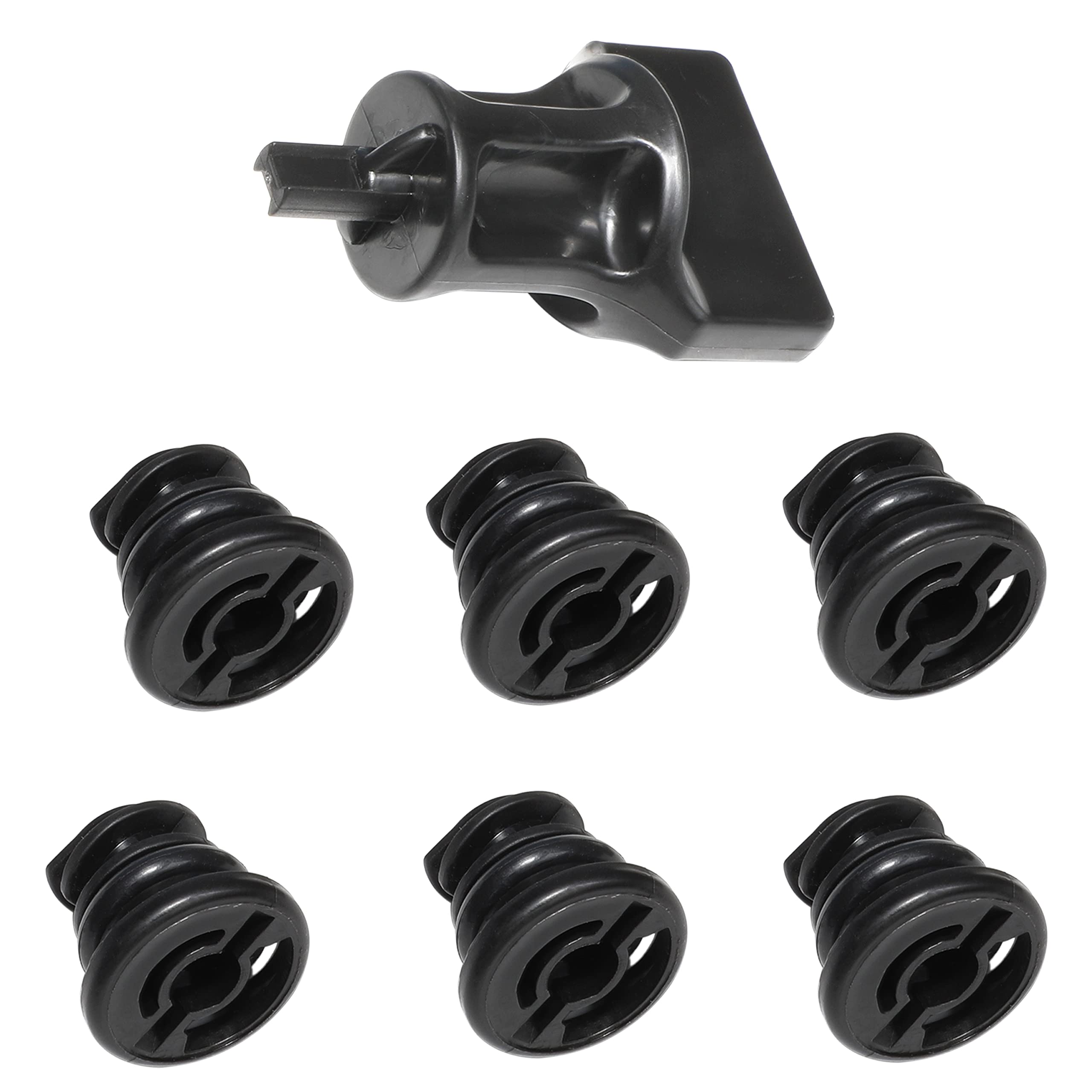 Oil Drain Plug No Leak 06L103801 6 Pack With Oil Drain Plug Removal Tool Compatible With Volkswagen 1.8L 2.0L Petrol Replacement For Audi Golf Passat