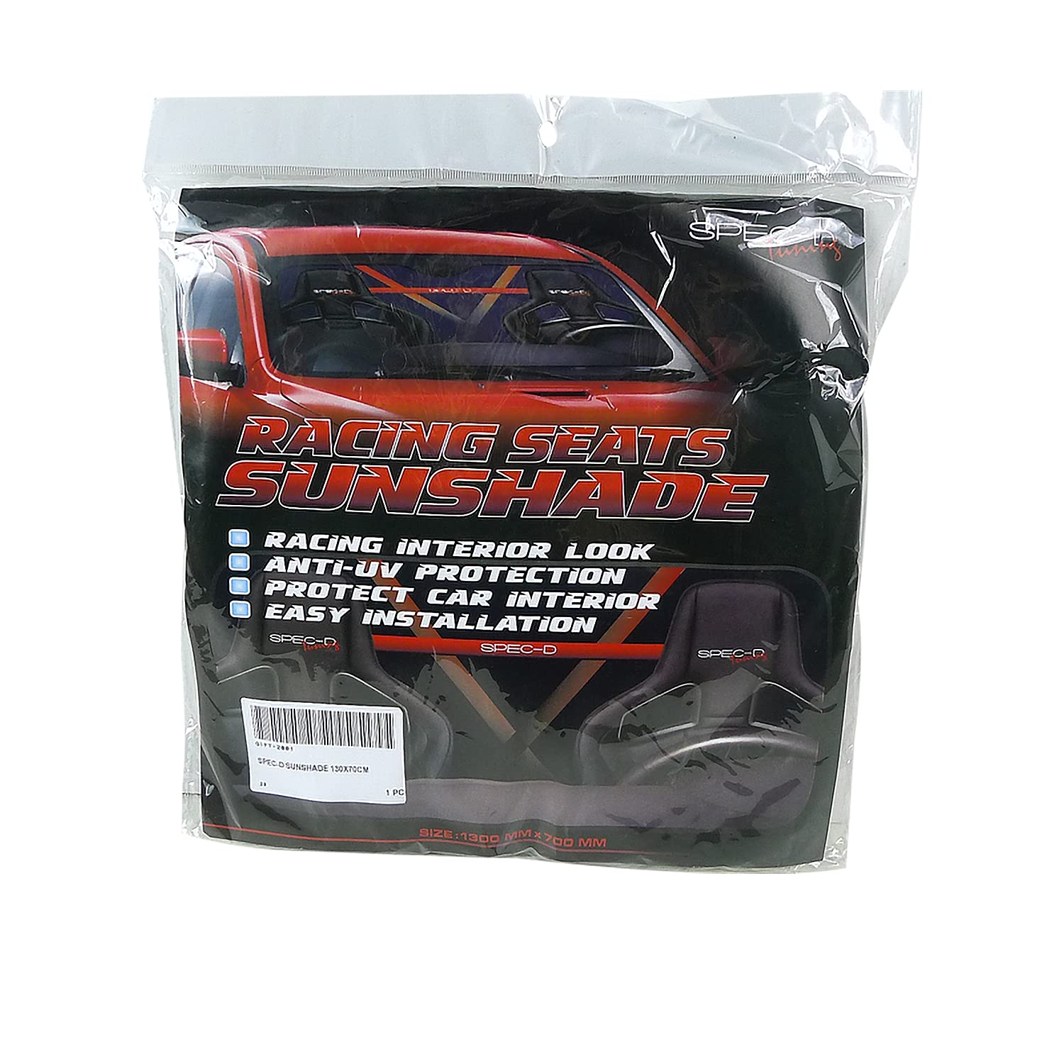 Spec-D Tuning 59&quot;x31&quot; Car Sun Block Sunshade Windshield Protector