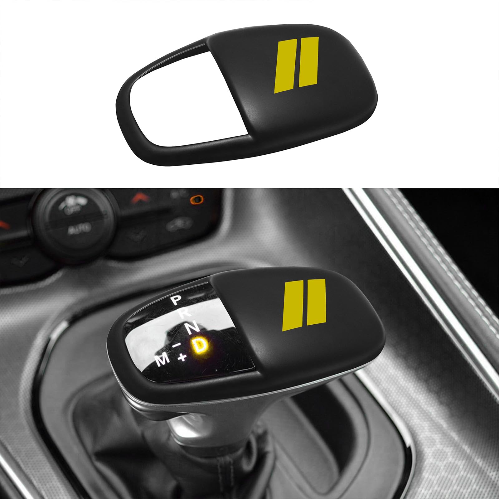 Senshine Gear Shift Knob Head Cover Trim For Dodge Charger Challenger Accessories Durango Abs Interior Shell Insert Decoration P