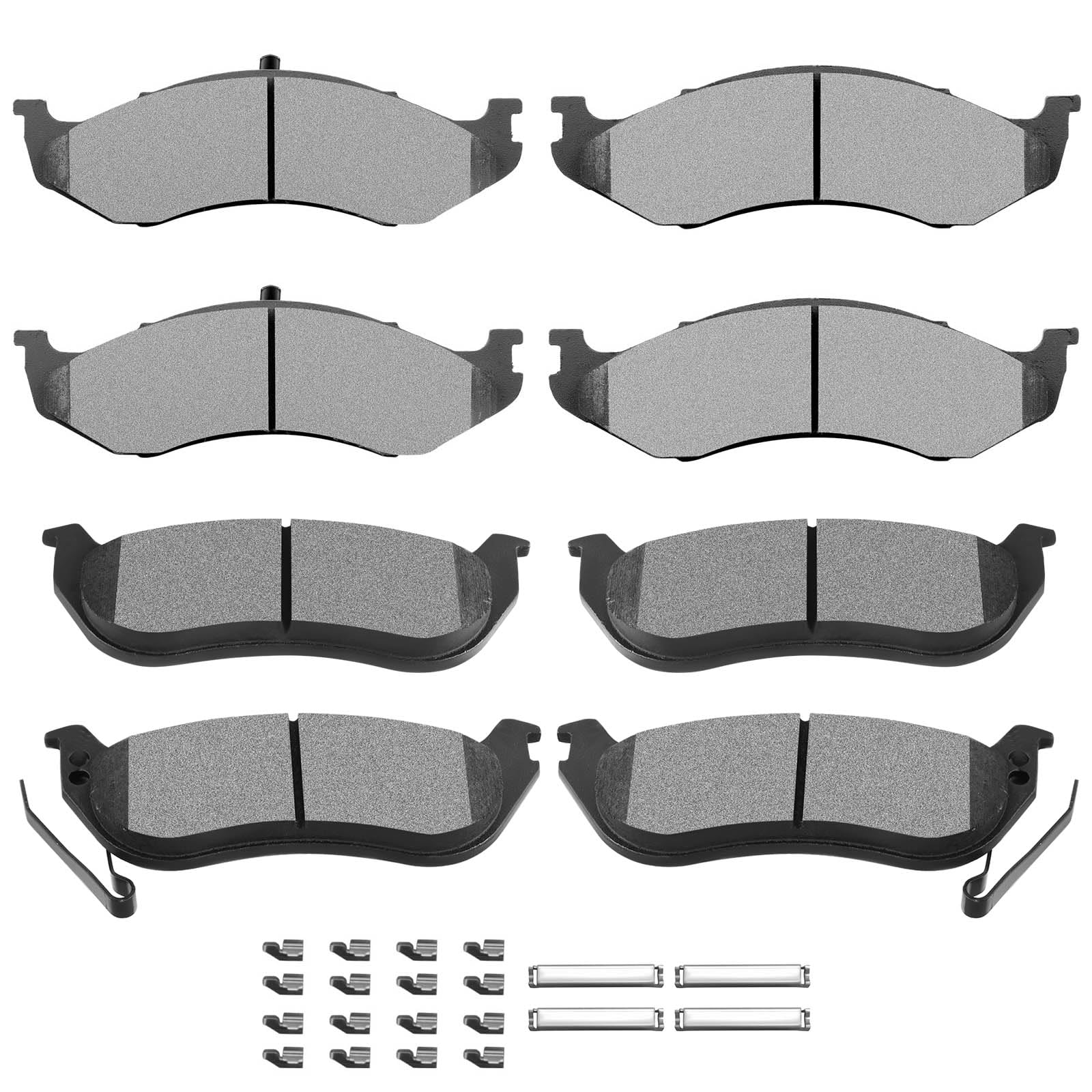 Scitoo D981 D477 Front Rear Brake Pads Sets Fit For Jeep Wrangler 2003 2004 2005 2006