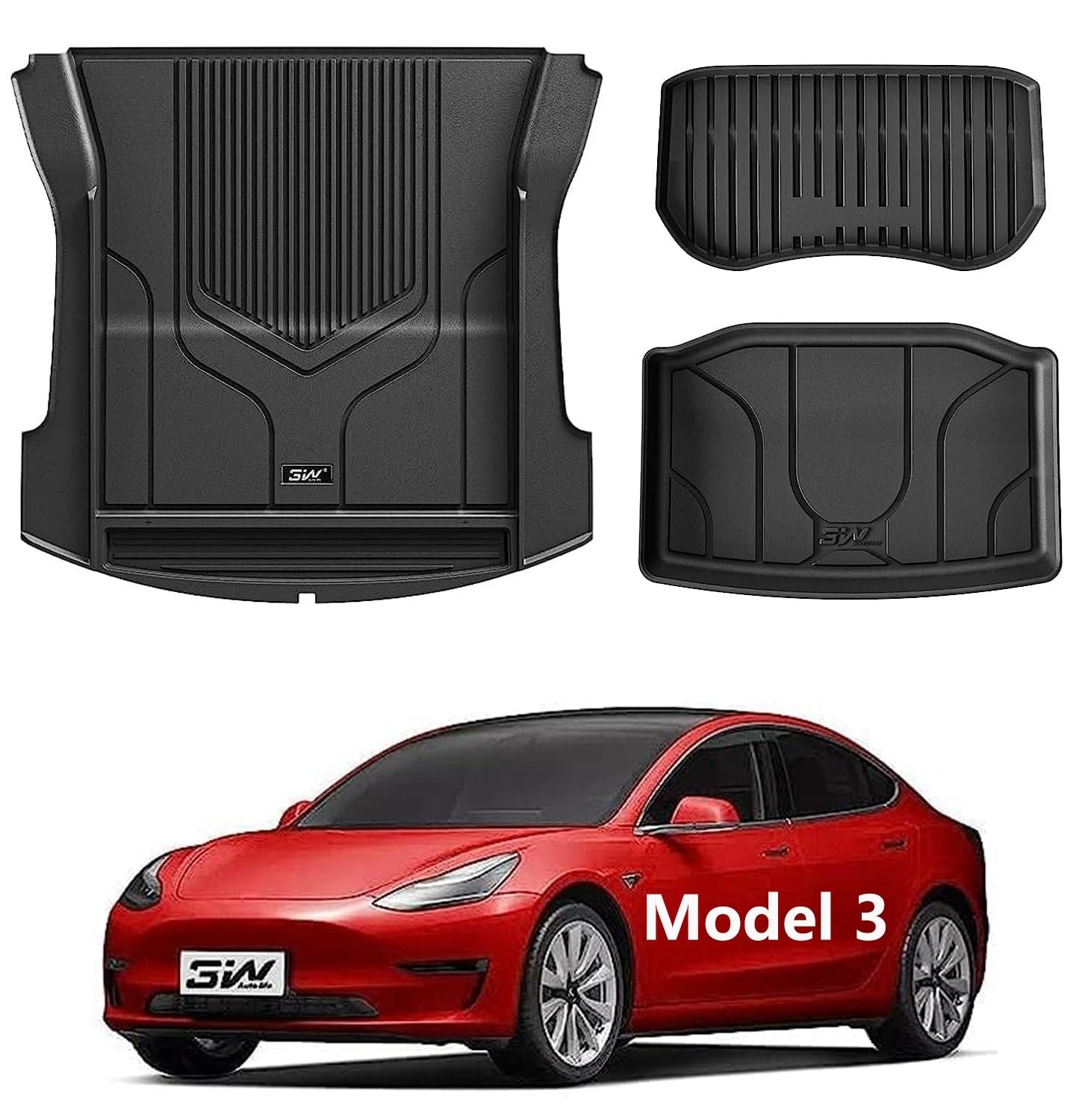3W Floor Mats Compatible For Tesla New Model Y 2025 2026 Juniper Lumedge, Tpe All Weather Custom Fit Floor Liner For Model Y, 1S
