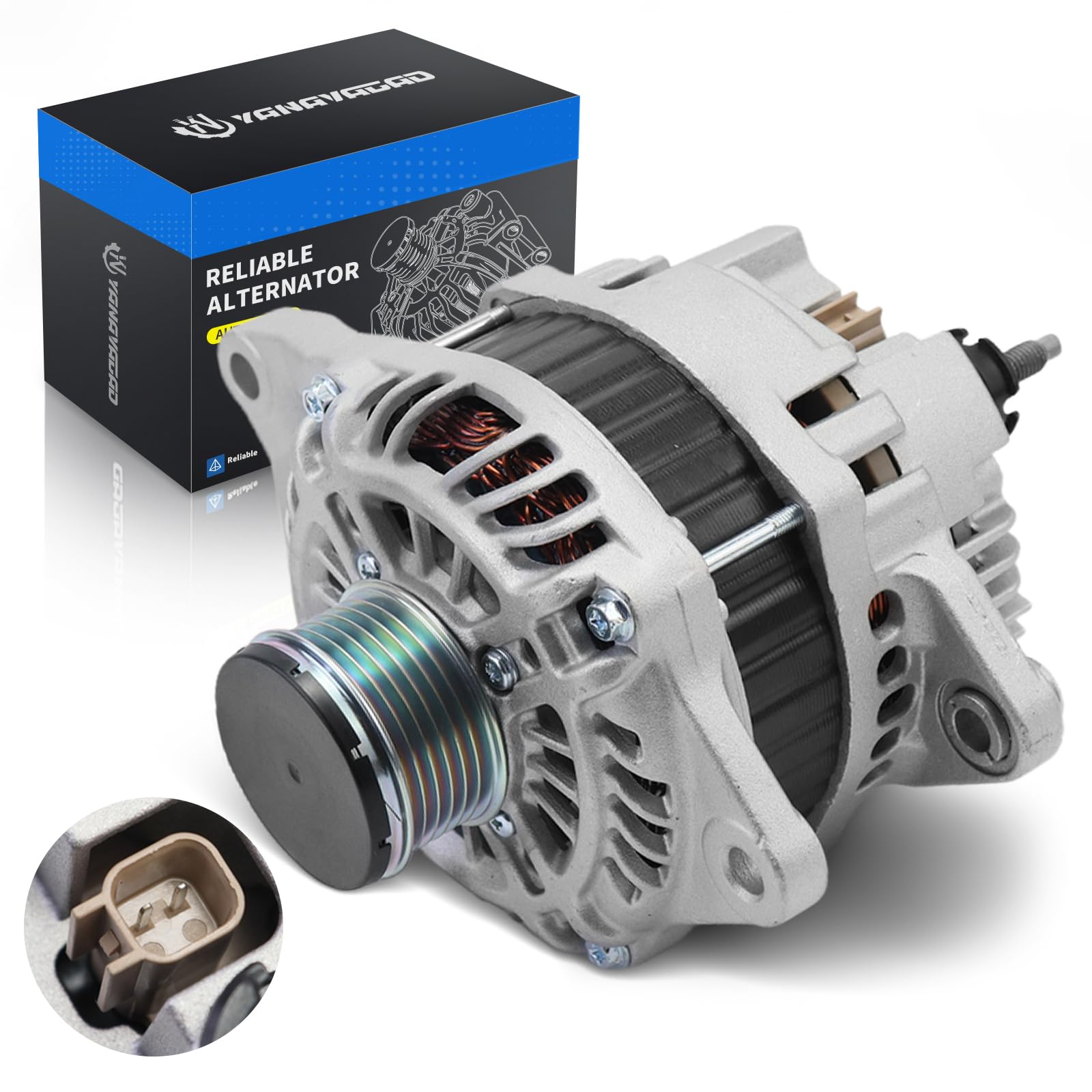 YINAVAGAD Alternator for Dodge Avenger 2008-2013 Caliber 2007-2012, for Chrysler 200 2011-2013 Sebring 2007-2010, for Jeep Compa
