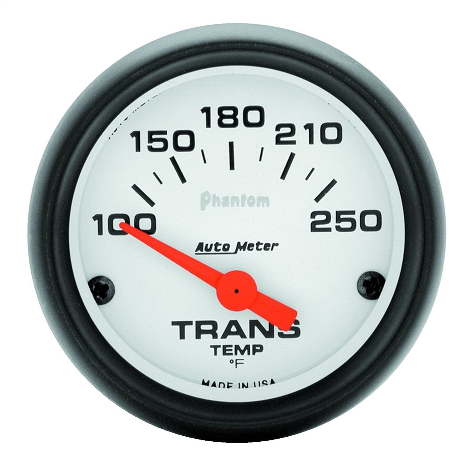 Auto Meter 5757 Phantom Short Sweep Electric Transmission Temperature Gauge, 2-1/16''