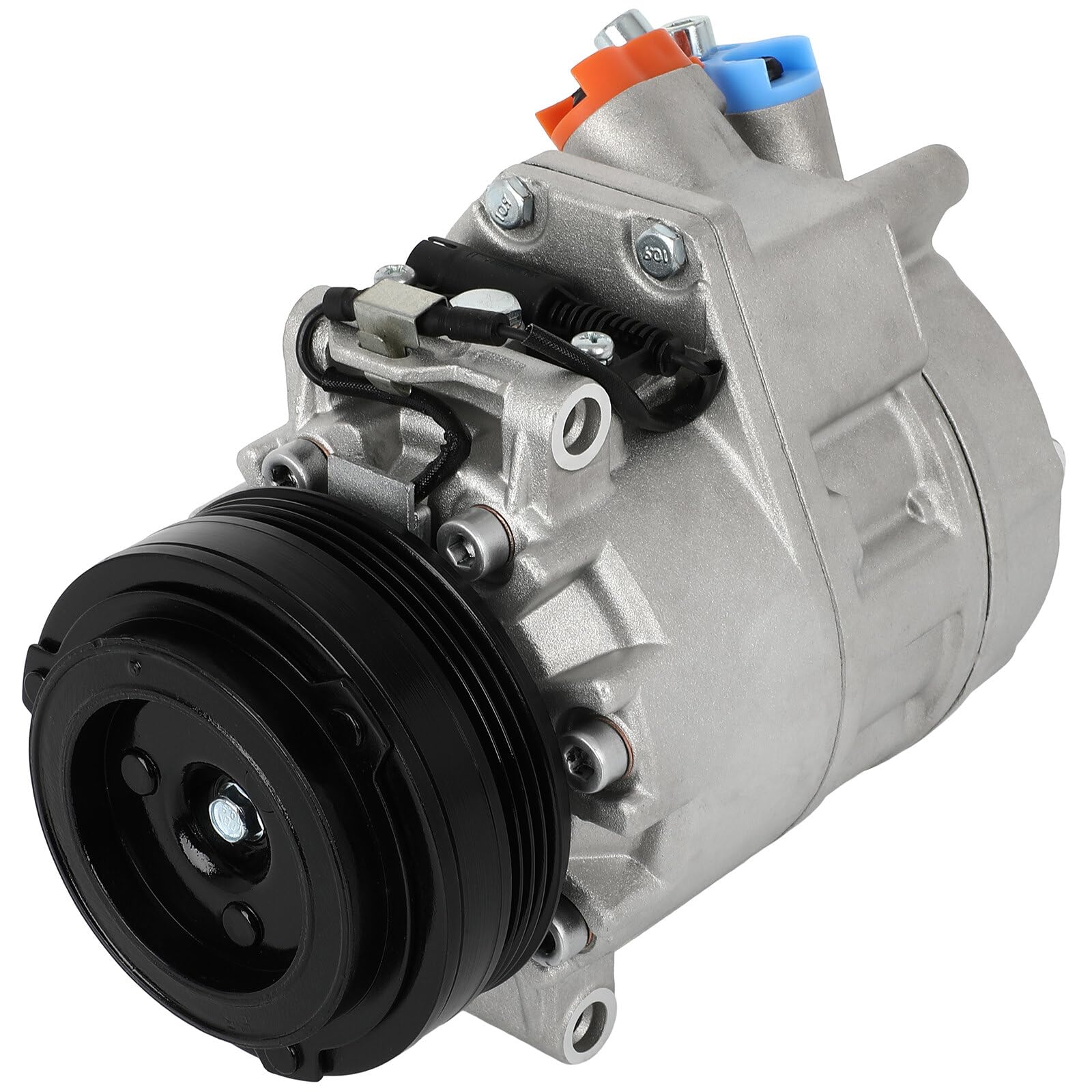 cciyu AC Compressor for Car 2004-2005 2006 for BMW X5 4.4L 4.8LAir Conditioning Compressor with Clutch 4 Grooves 98442