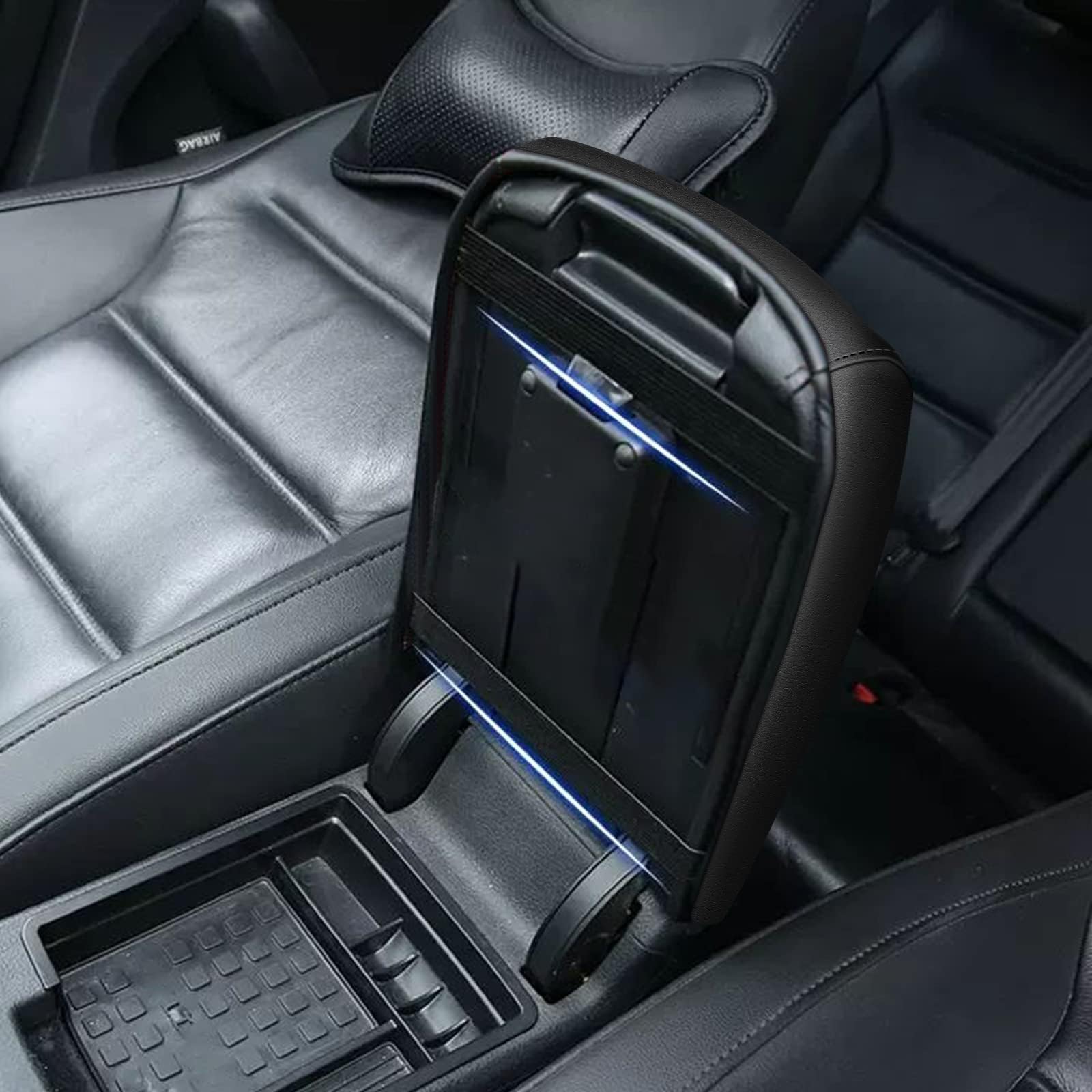 Aomsazto Armrest Console Covers For 2007-2011 Toyota Camry Black