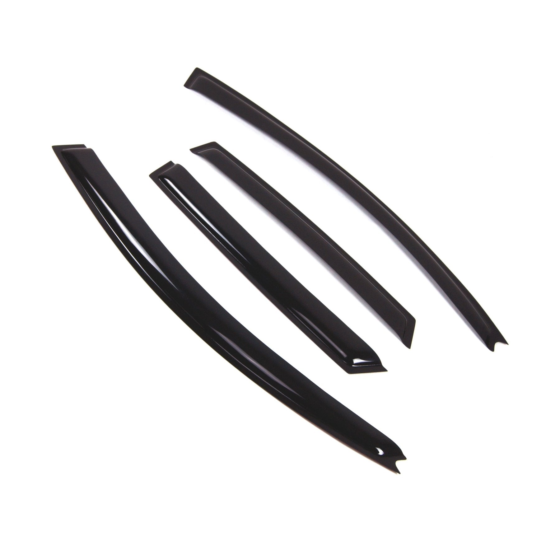 Tuningpros Outside Mount Window Vent Visors Rain Guards Compatible With Mazda 3 Hatchback 2004-2009 | Side Window Wind Deflector