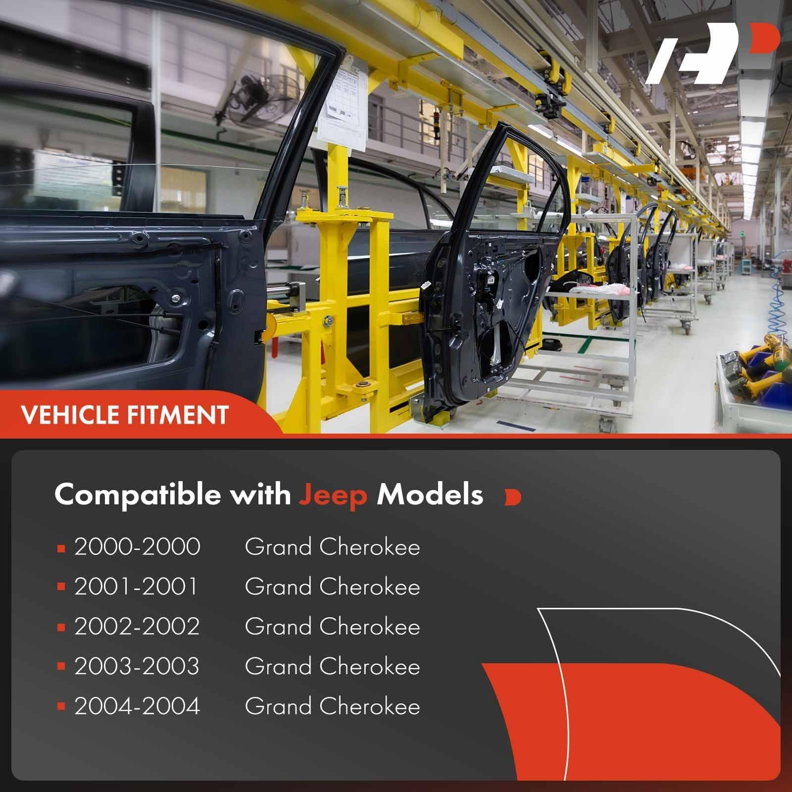 A-Premium Power Window Regulator With Motor Replacement For Jeep Grand Cherokee Wj 2001-2004 Front Left Driver Side