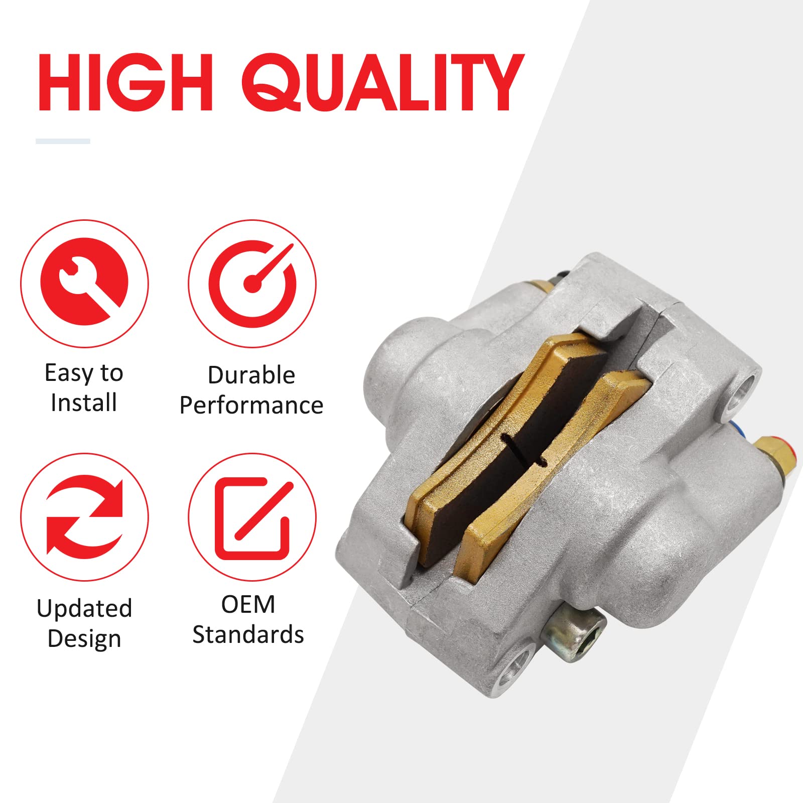 M Mati 1910553 1910441 1910366 1930818 Rear Brake Caliper Assembly For Polaris Sportsman 335 400 500 Diesel 455 Worker 335 500 With Pads