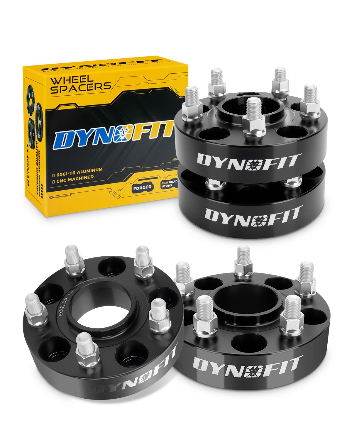 Dynofit 1.5'' Wheel Spacers For Je/Ep Jl Jt Wk Wl, 5X5(5X127) Hubcentric 71.5Mm Thread M14X1.5 For 2018-2025 Wrangle, 2011-2025