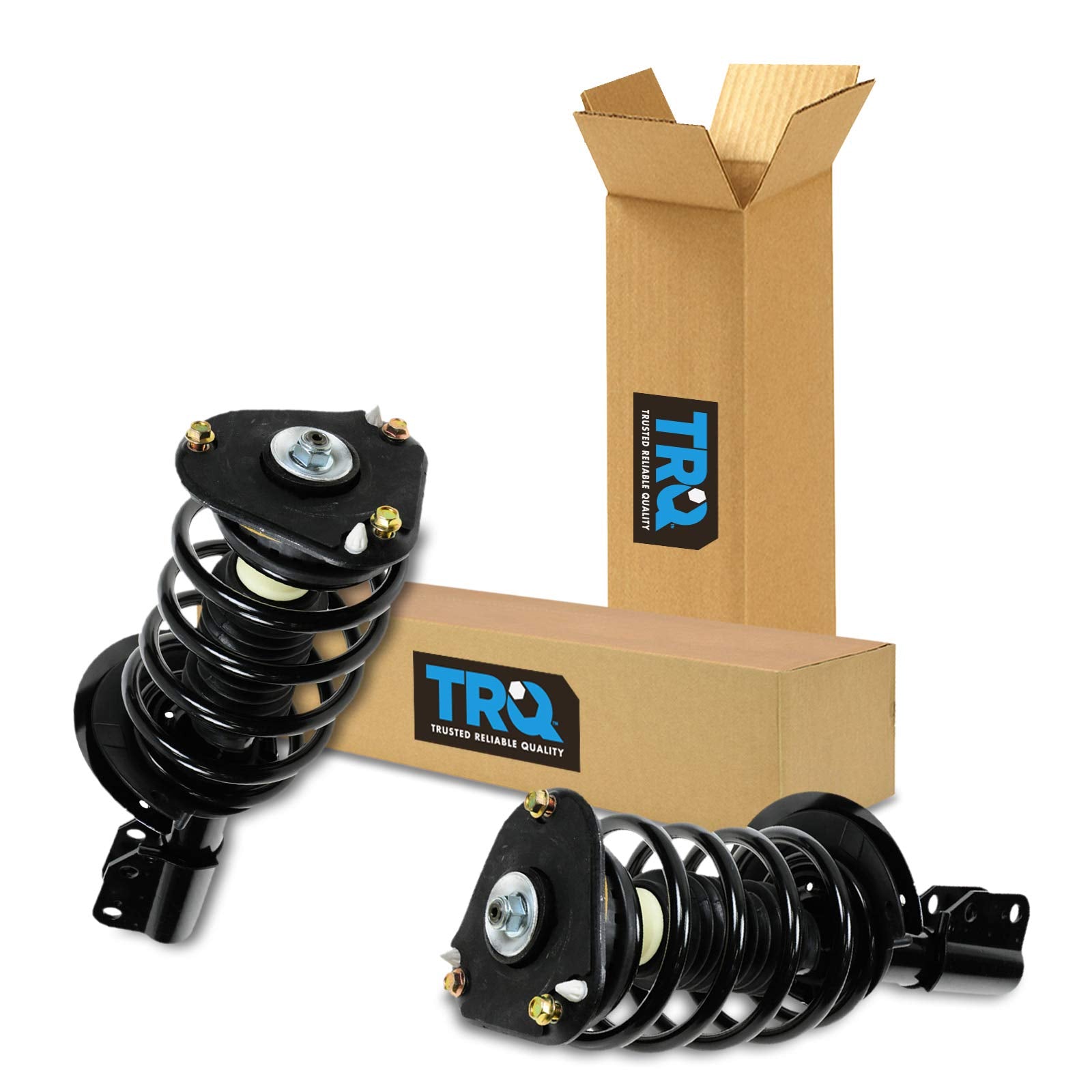 Trq Front Strut & Coil Spring Assembly Set Driver & Passenger Sides Compatible With 98-05 Buick Park Avenue 98-99 Riviera