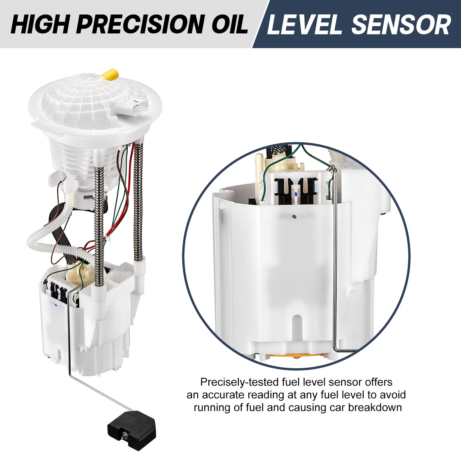 Bdfhyk Electric Fuel Pump Assembly E7182M Compatible With 2004 2005 2006 2007 2008 2009 Dodge Ram 1500 2500 V6 V8 3.7L 4.7L 5.7L