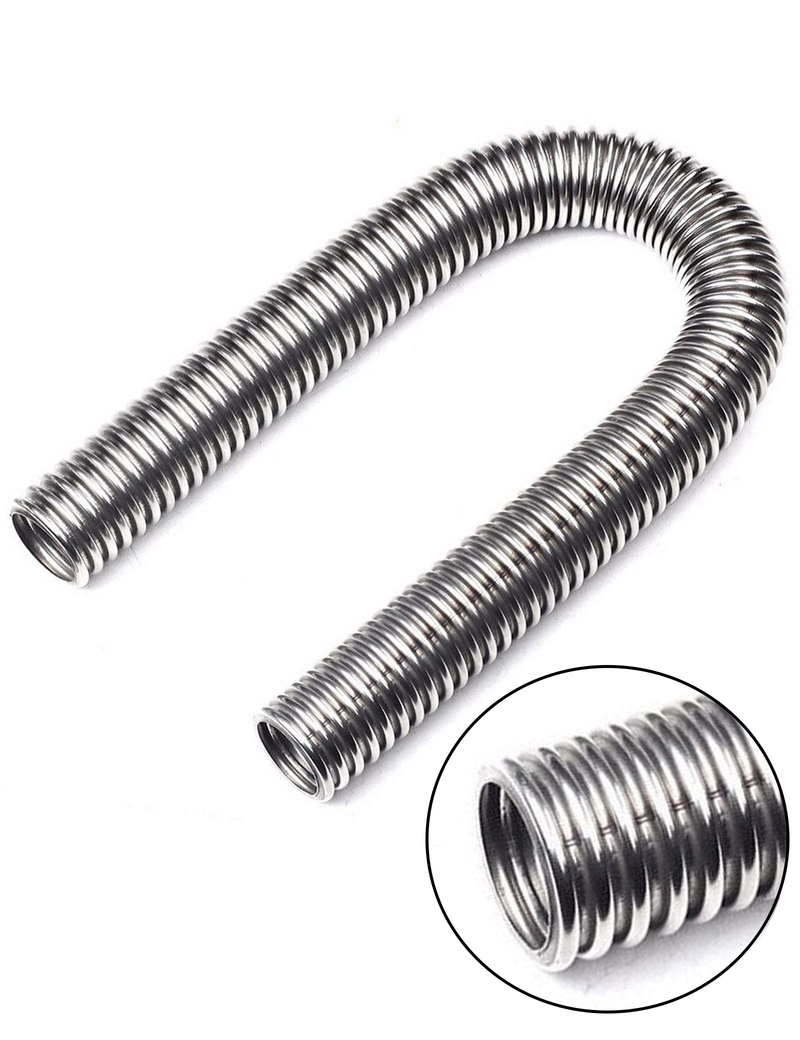 24'' Stainless Steel Radiator Flexible Coolant Water Hose Kit With Caps Universal