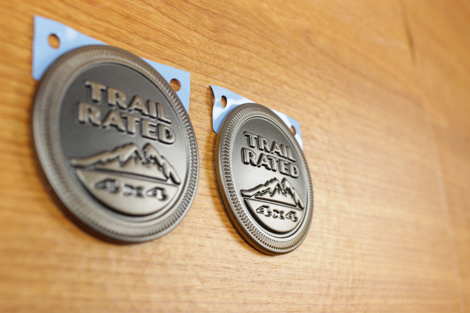 Jeep Wrangler Set Of 2 75Th Anniversary Edition Trail Rated 4X4 Emblems Oem