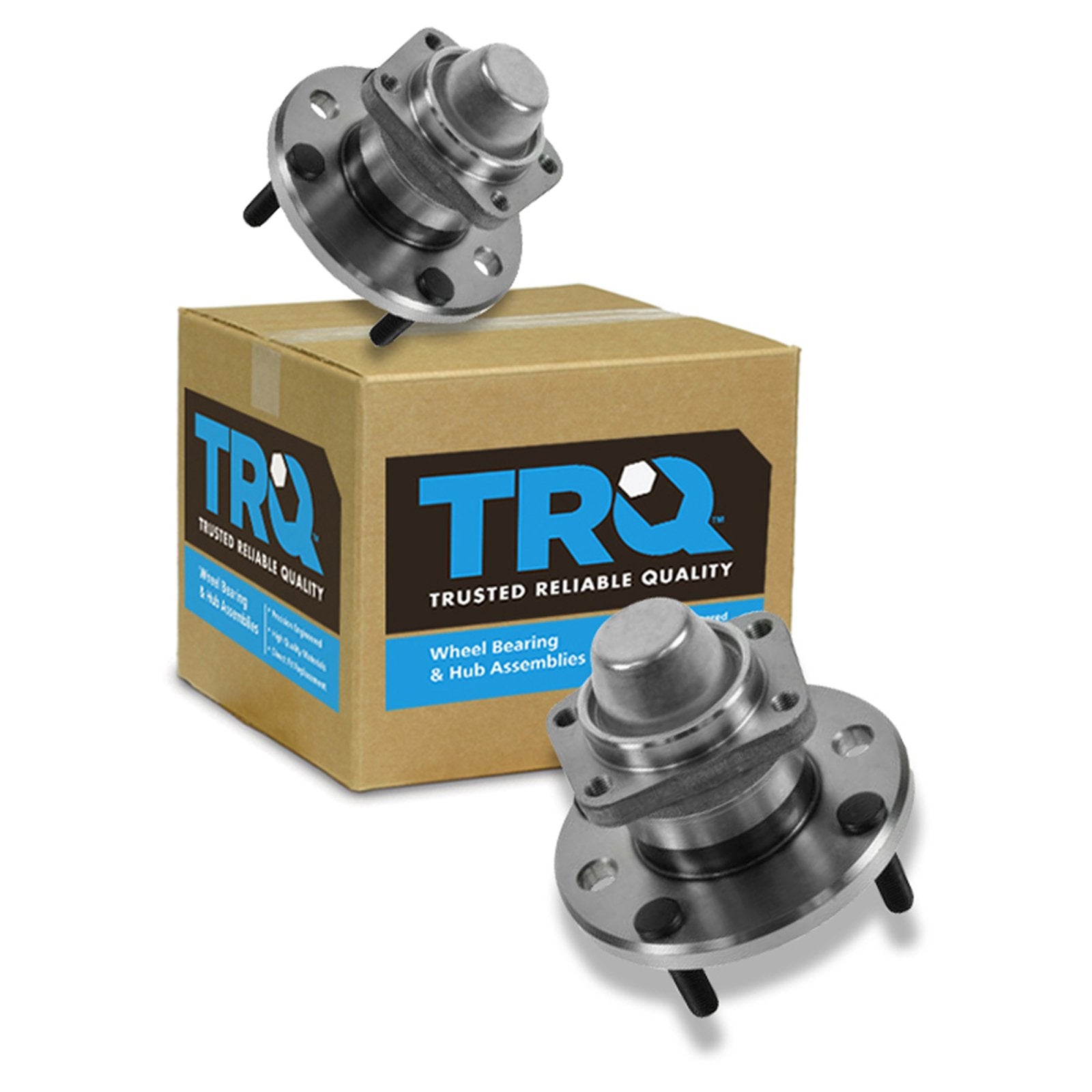 Trq Rear Wheel Hub Bearings Assembly Set Compatible With 2004-2008 Suzuki Forenza 2005-2008 Reno 2004-2005 Verona