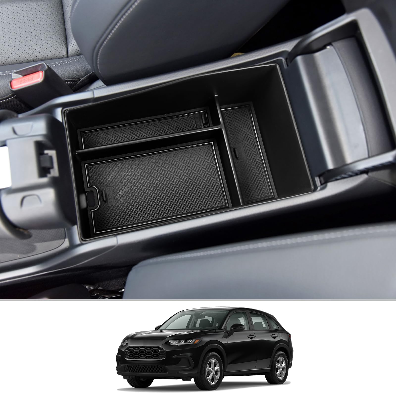 Cdefg For 2023 2024 Hr-V Center Console Organizer For 2023 2024 Hnoda Hr-V Console Armrest Tray Storage Box Secondary Insert Tra