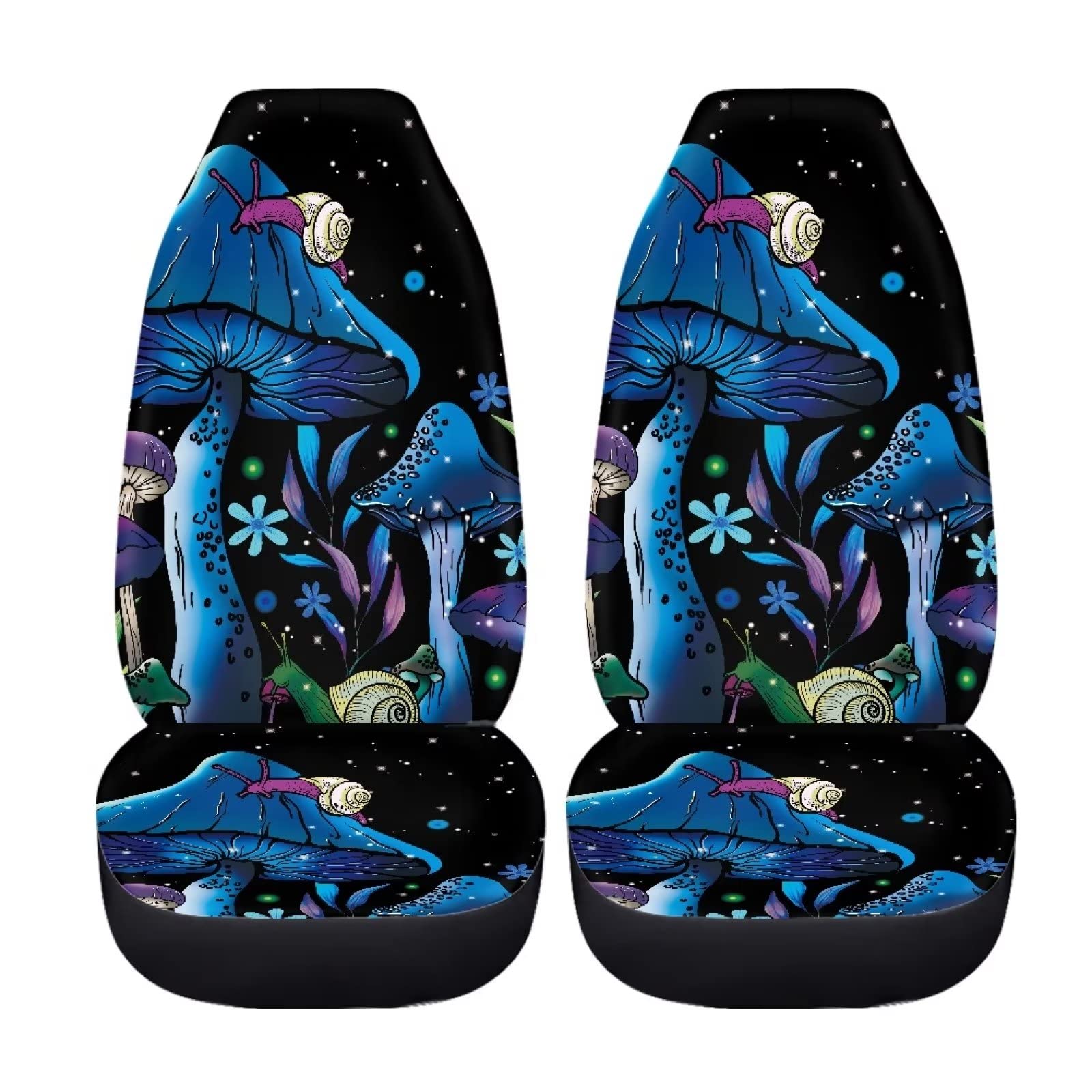Fuibeng Galaxy Mushroom Snail Car Seat Covers For Front