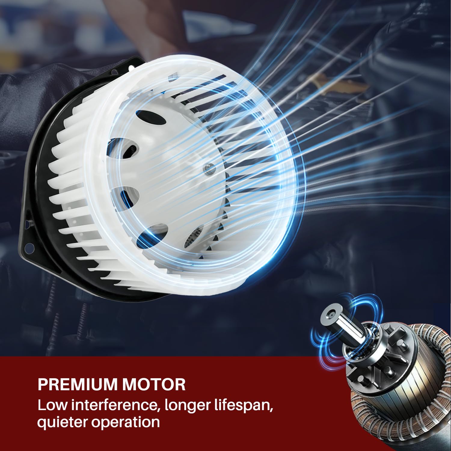 Aspligo 700193 Front Ac Heater Blower Motor Fan Fit For Infiniti Ex35 Ex37 Fx35 Fx37 Fx45 Fx50 G25 G35 G37 Jx35 M35 M45 Q40 Q45