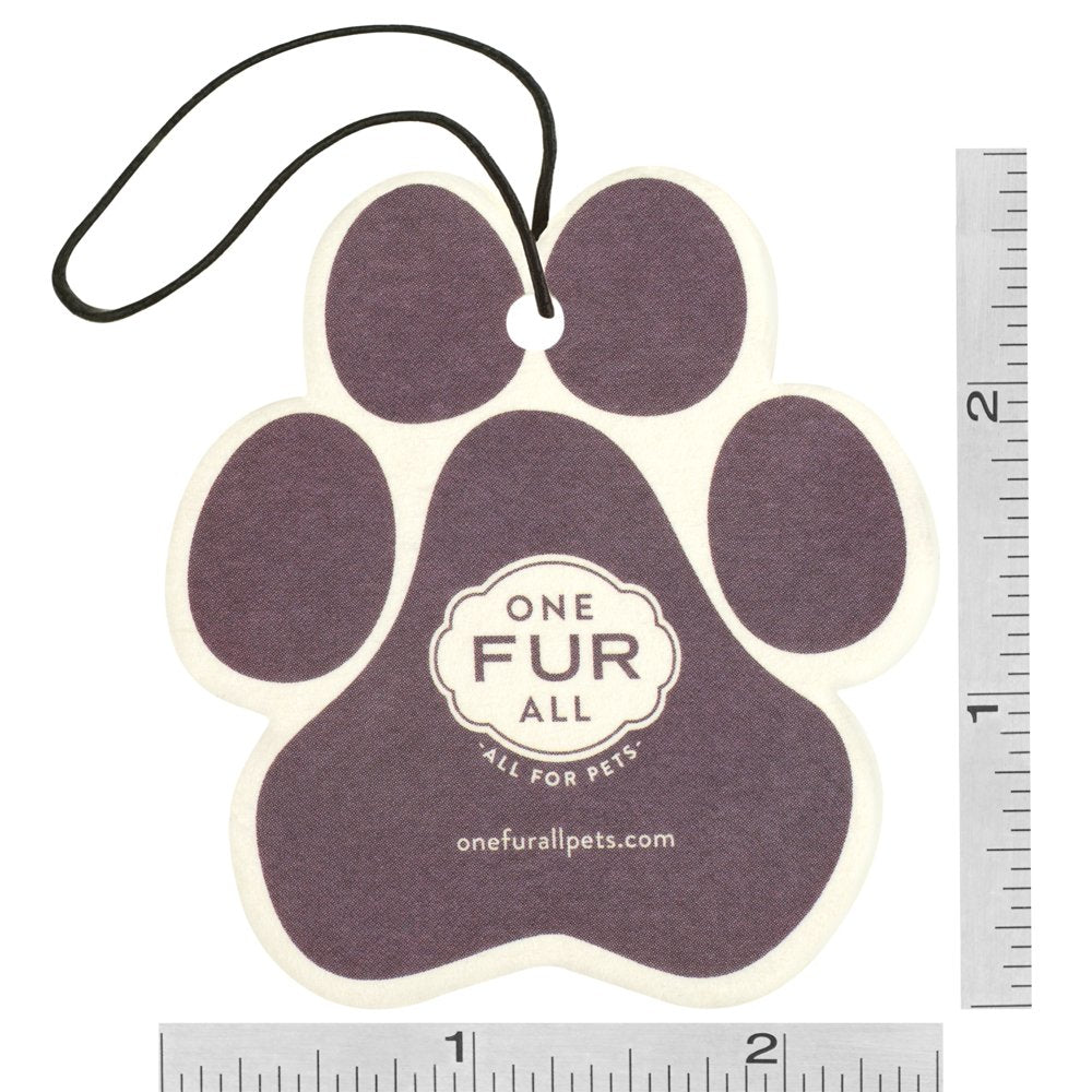 One Fur All Pet House Car Air Freshener, Pack Of 4 - Mango Peach - Non-Toxic Auto Air Freshener, Pet Odor Eliminating Air Freshe