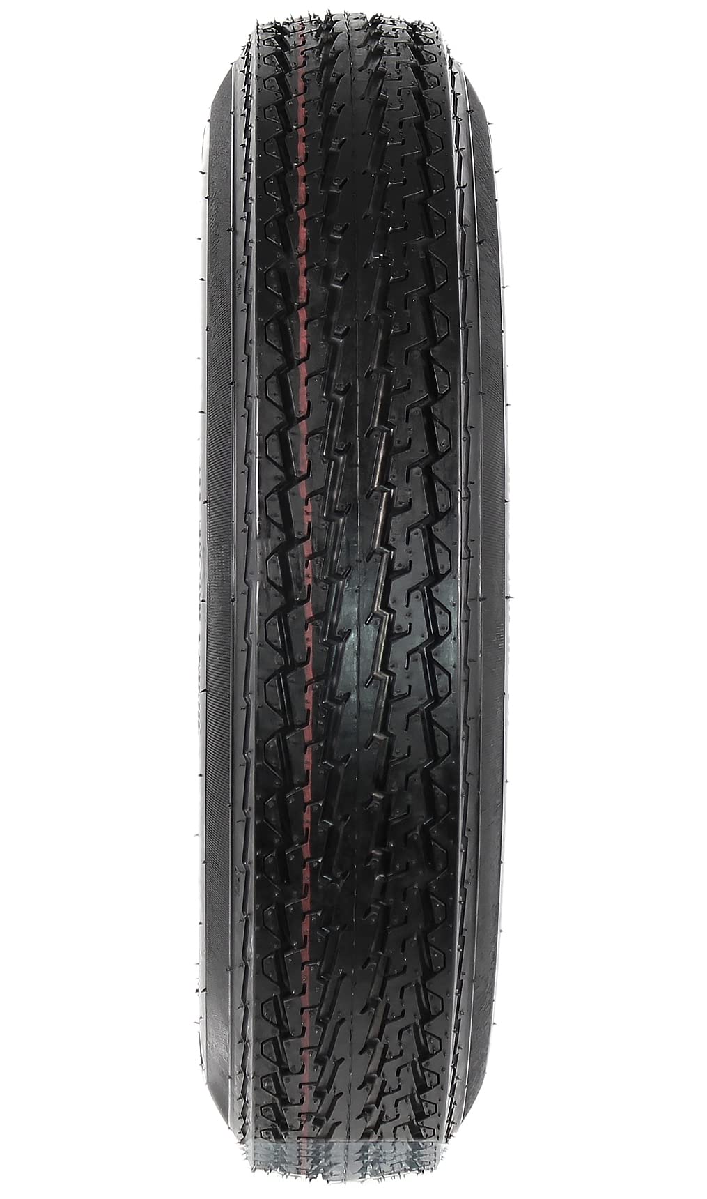 Ecustomrim Trailer Tire On Rim 4.80-12 480-12 4.80 X 12 12 In. Load Range B 5 Lug White Spoke Wheel - 2 Year Warranty W/Free Roa