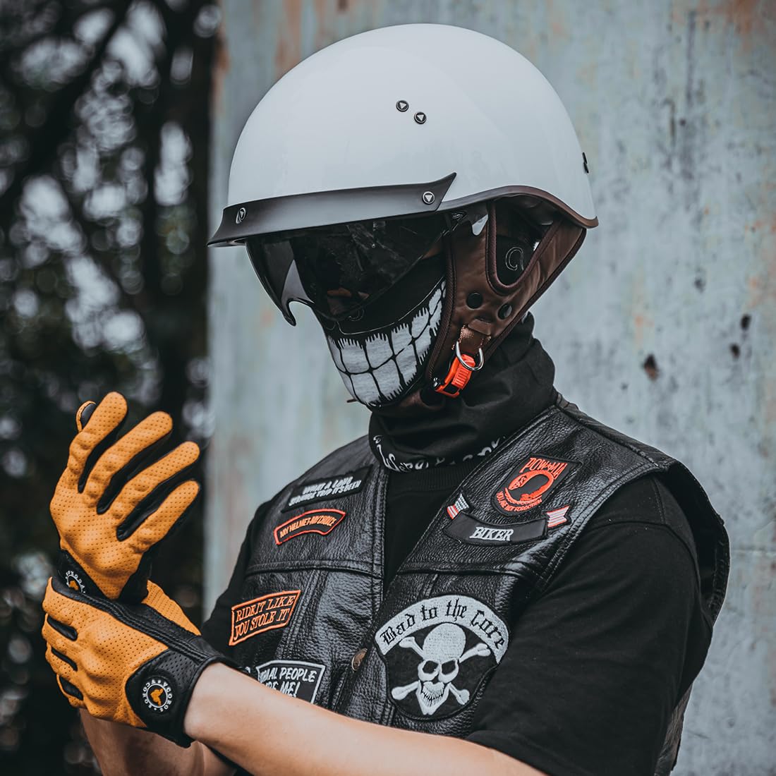 Vcoros Motorcycle Half Face Helmet Sun Visor Quick Release Buckle Dot Approved Adult Helmets For Cruiser Chopper Moped Scooter A