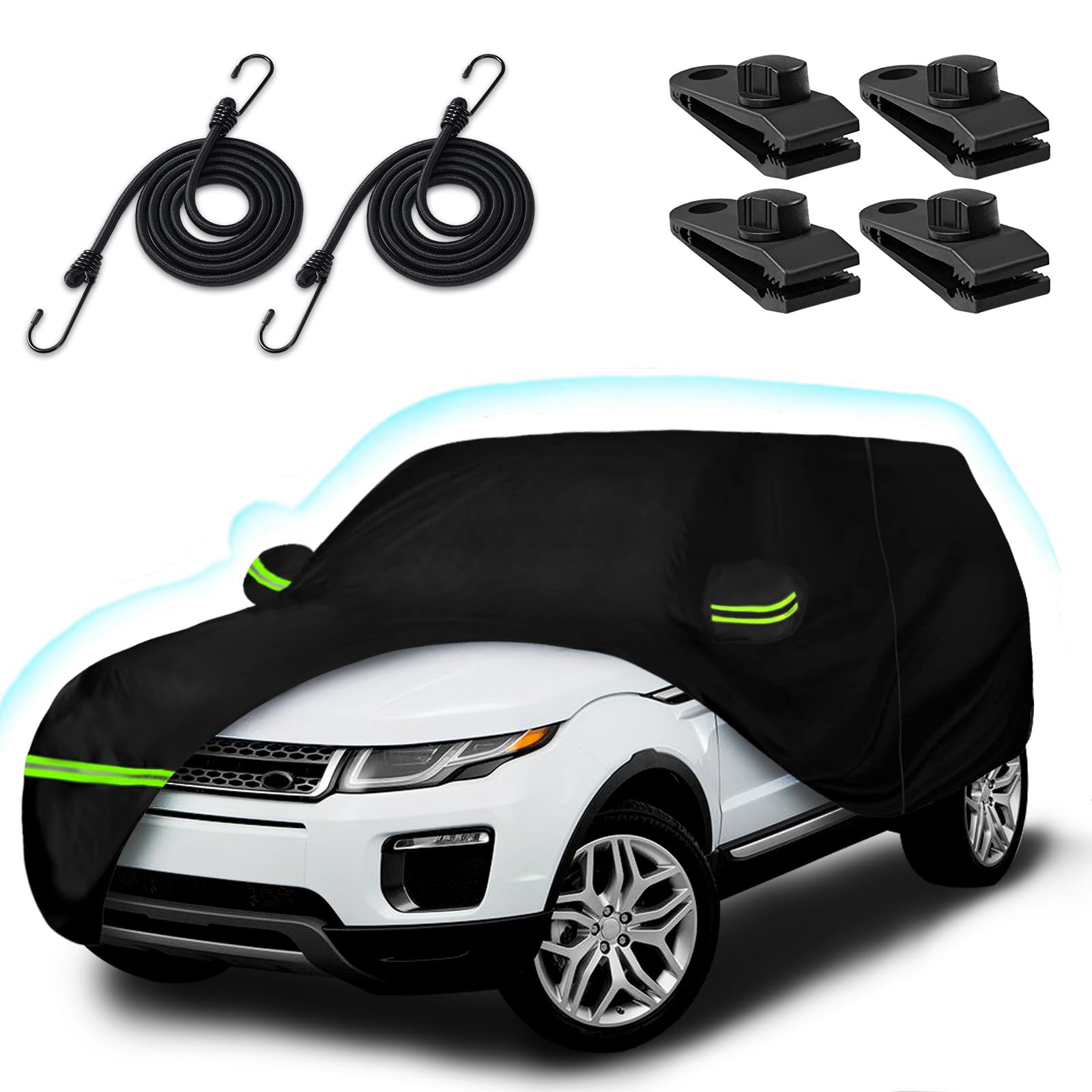 6 Layer Car Cover for Land Rover Range Rover Evoque 2011-2025, 210T Waterproof Sun Rain UV Dust Snow Protection Outdoor Evoque F